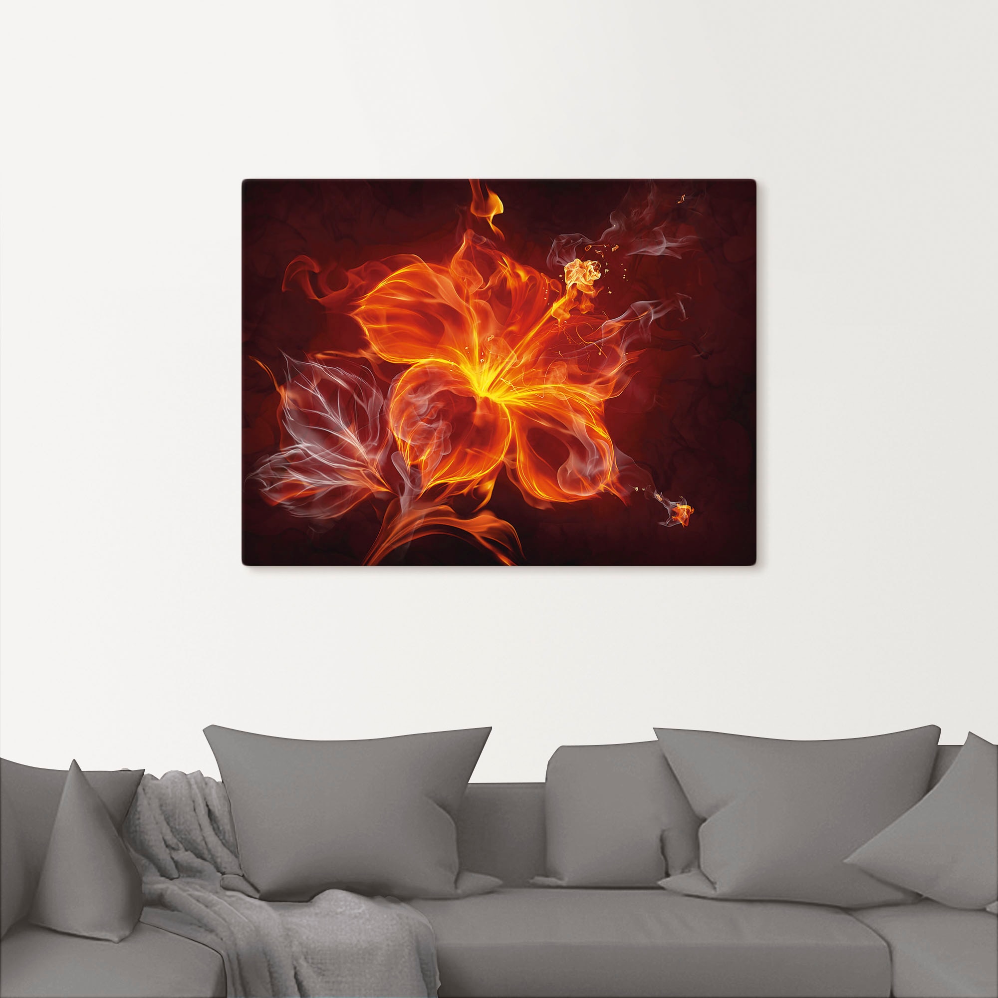 Artland Wandbild »Feuerblume«, Blumen, (1 St.), als Leinwandbild, Poster, Wandaufkleber in verschied. Größen