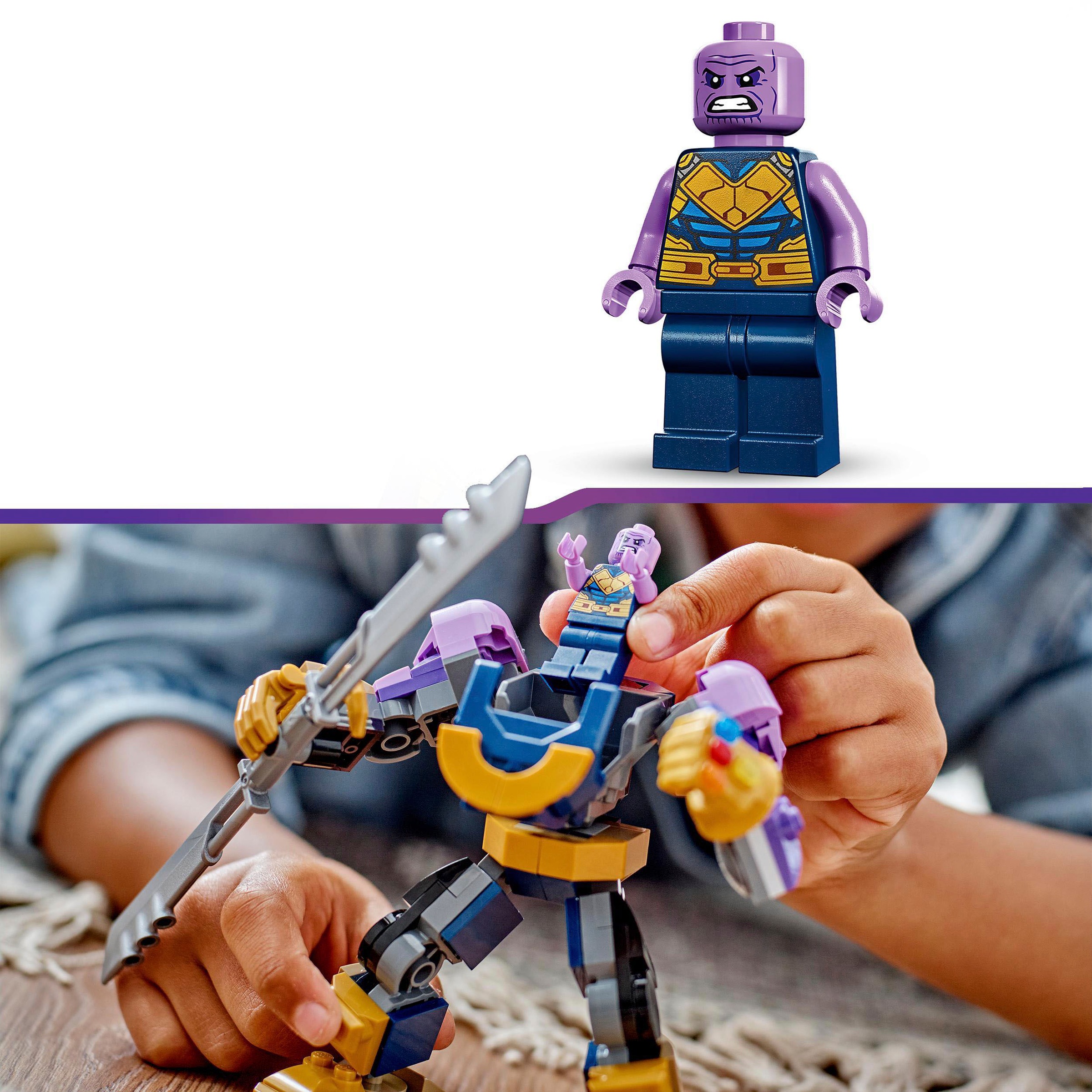 LEGO® Konstruktionsspielsteine »Thanos Mech (76242), LEGO® Marvel«, (113 St.), Made in Europe