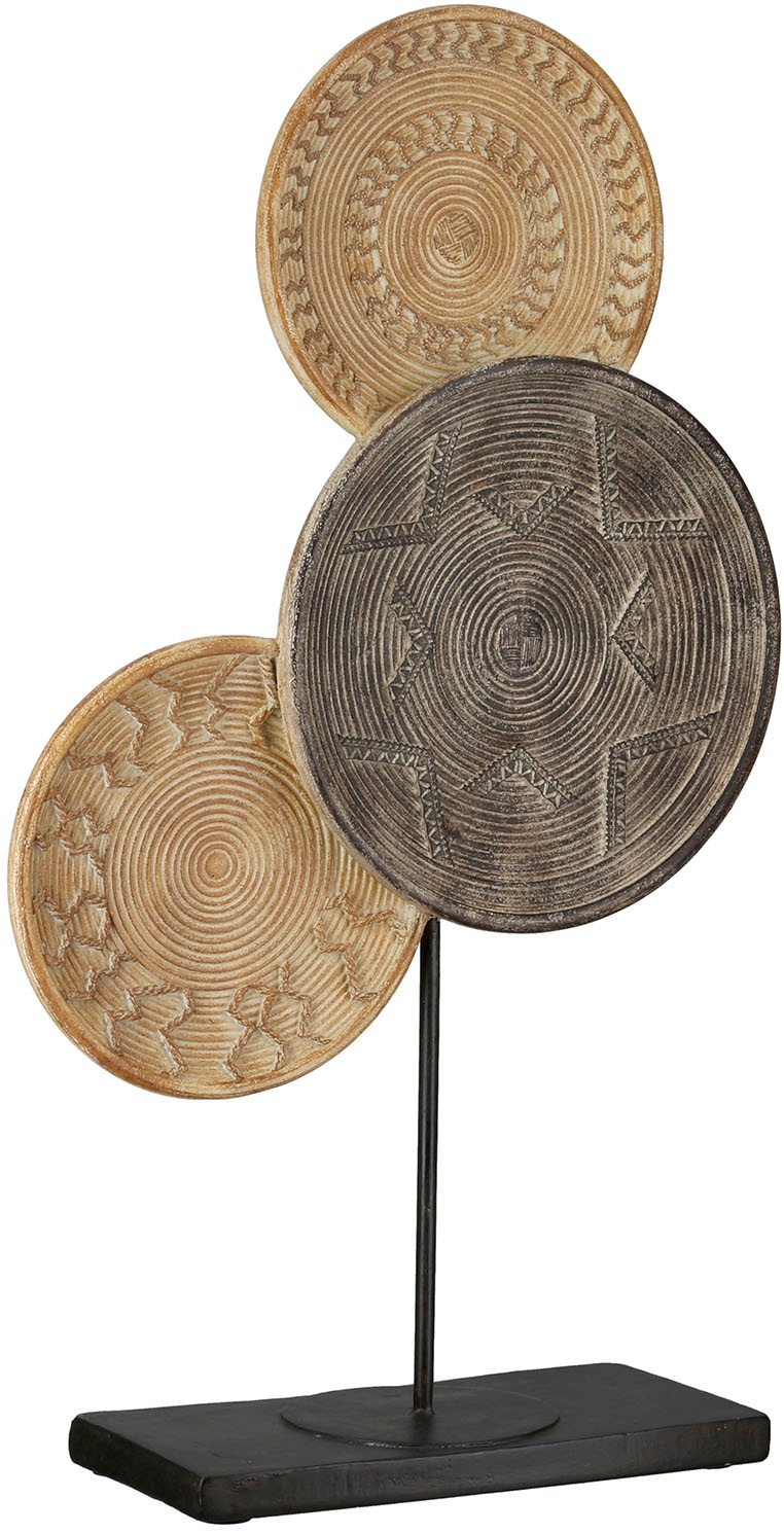 Casablanca by Gilde Dekoobjekt »Skulptur rund Esculpida naturfarben H. 44 cm«