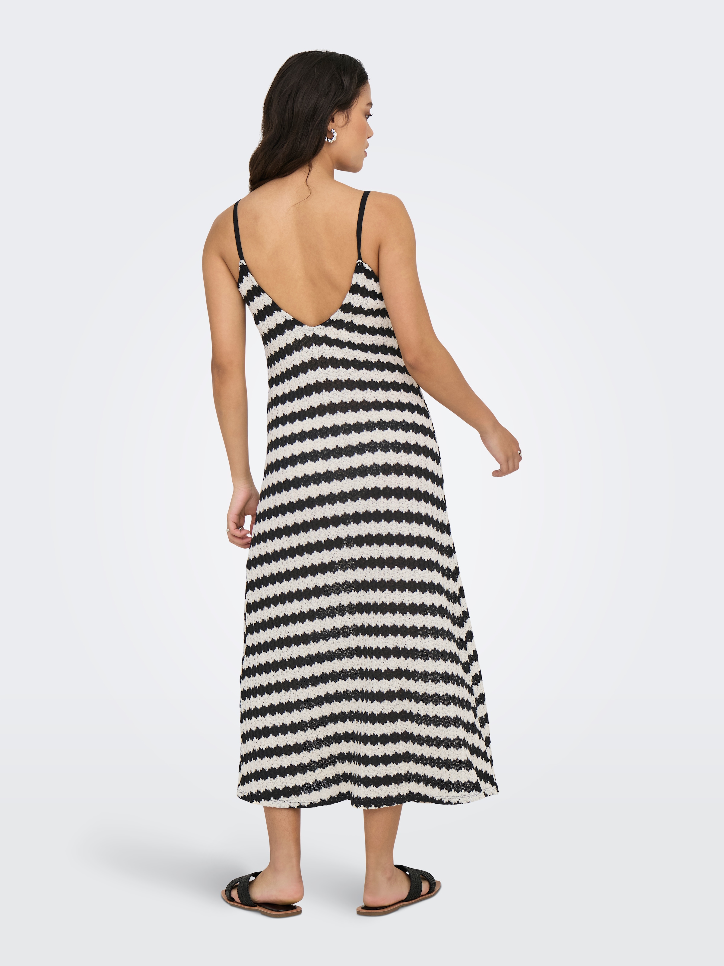 ONLY Trägerkleid »ONLEVARA S/L STRIPE DRESS JRS NOOS« Materialmix, regular fit