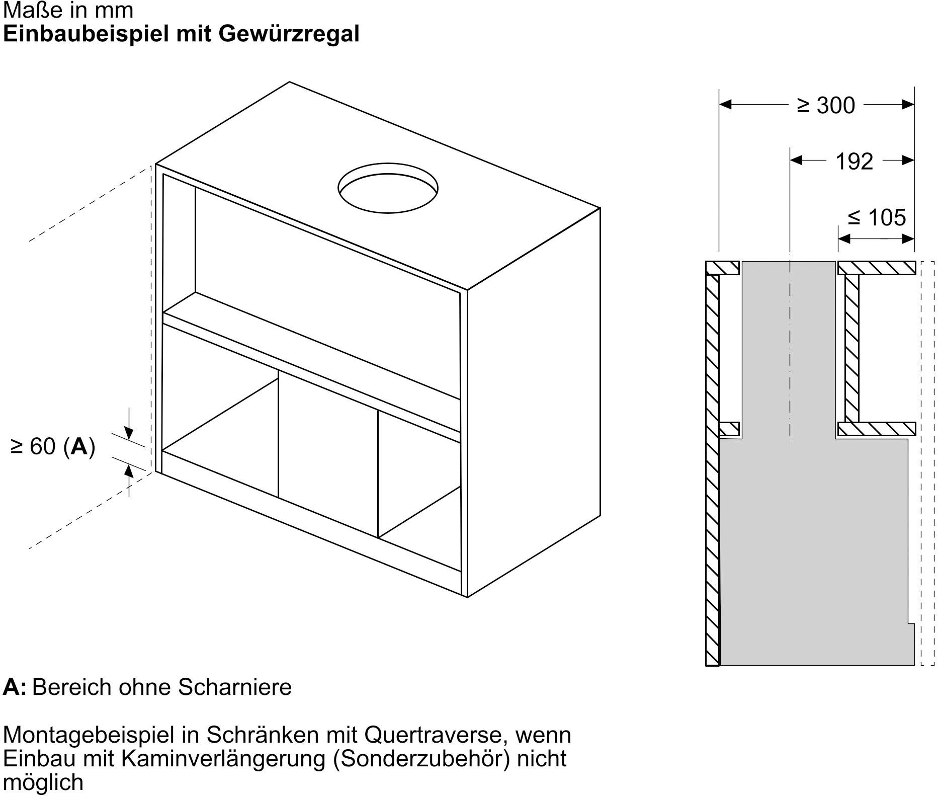 BOSCH Lüfterbaustein »DBB67DP60« Serie Serie 6