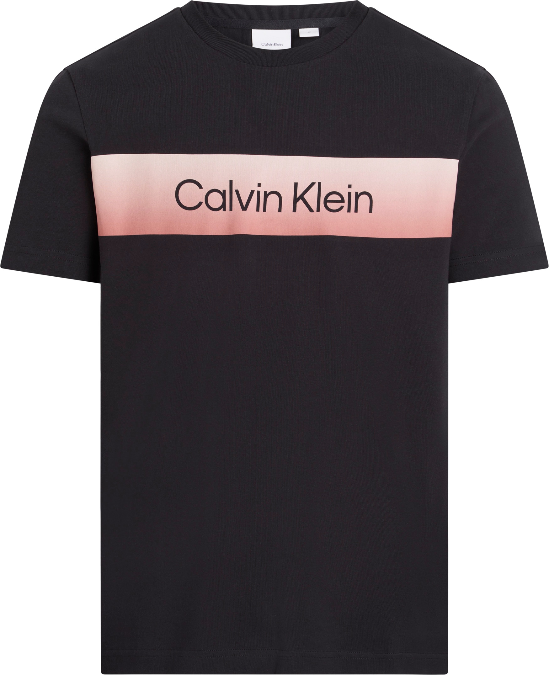 Calvin Klein T-Shirt »LINEAR OMBRE CHEST LOGO T-SHIRT«, mit Ombré-Logo-Druck