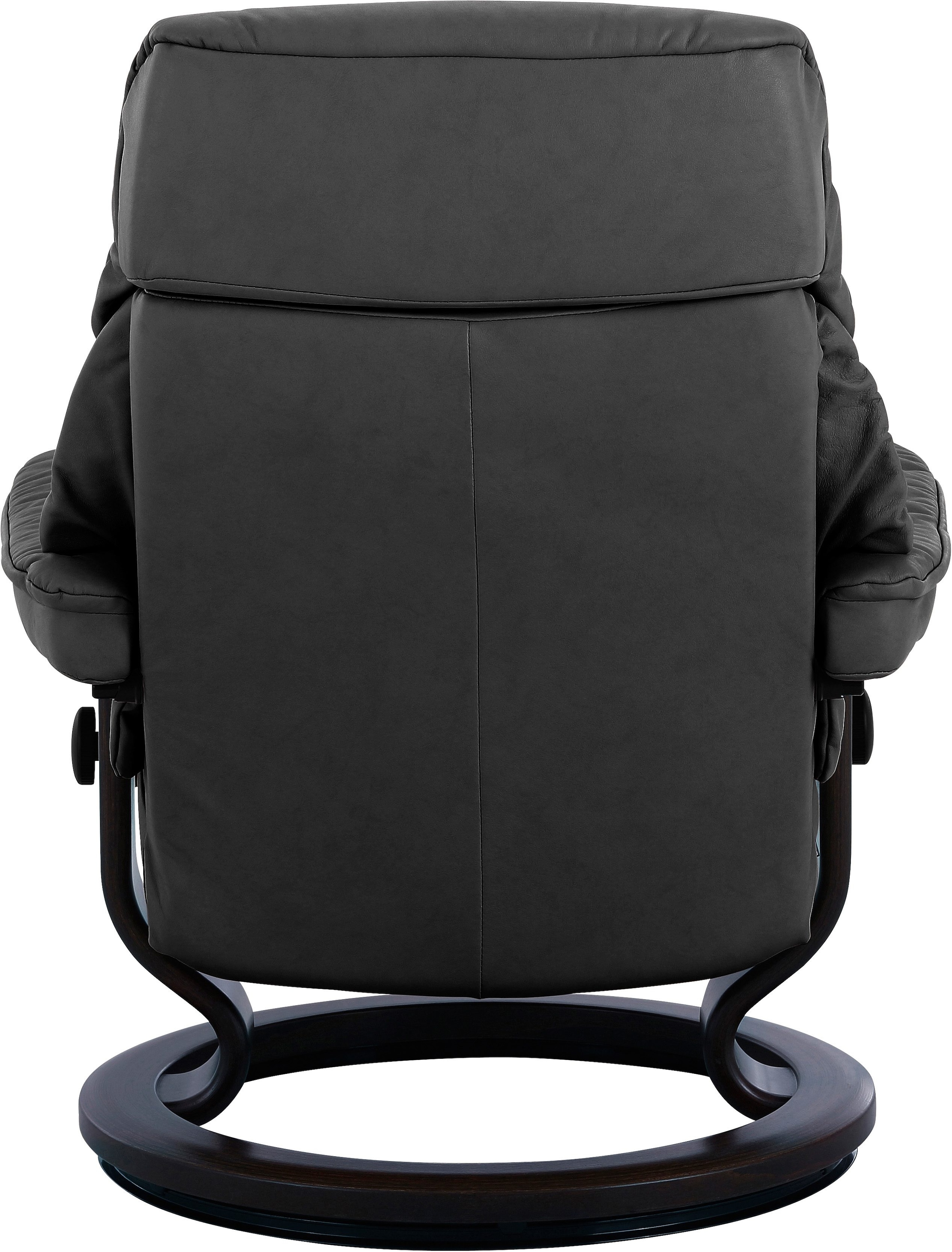 Stressless® Relaxsessel »Ruby«, (Set, Relaxsessel mit Hocker), mit Classic Base, Größe M, Gestell Eiche, Wenge, Braun & Schwarz