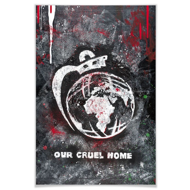 Wall-Art Poster »Our Cruel World«, Schriftzug, (1 St.), Poster, Wandbild,  Bild, Wandposter im OTTO Online Shop