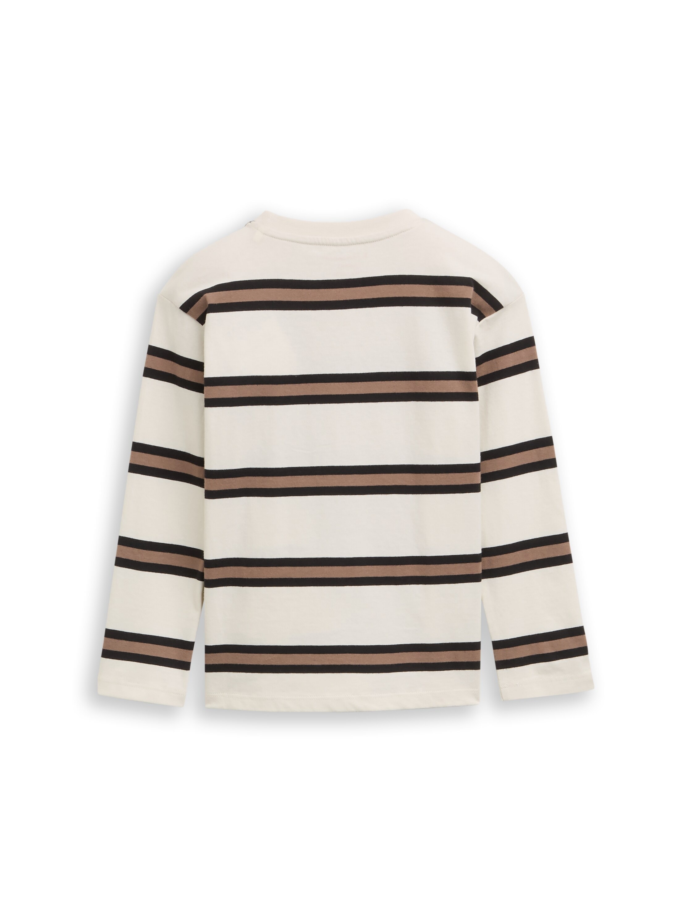 TOM TAILOR Langarmshirt gestreift und mit Print