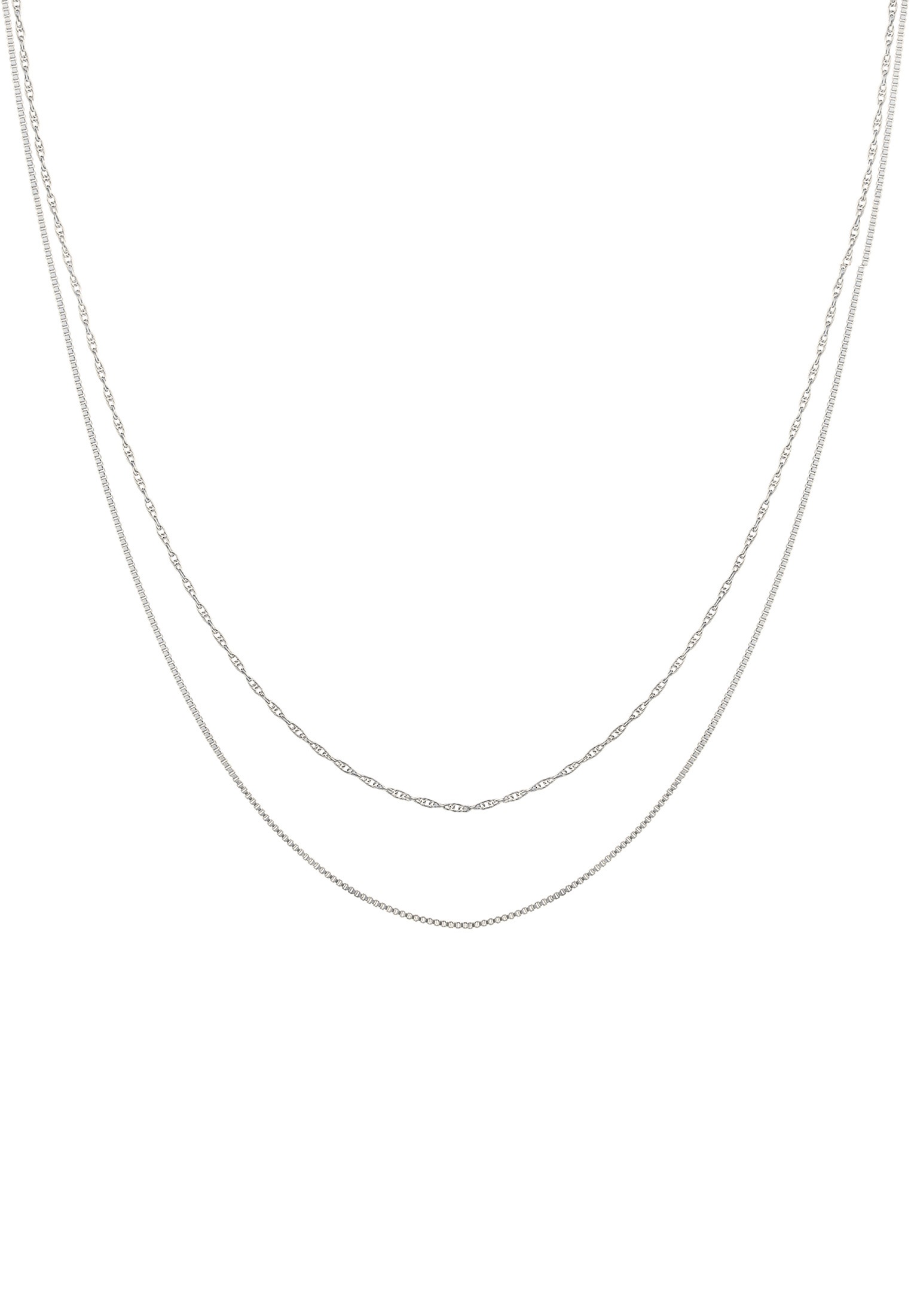 Elli Ketten-Set »Halskette Choker Set (2tlg) Venezia Gliederkette 925 Silber«