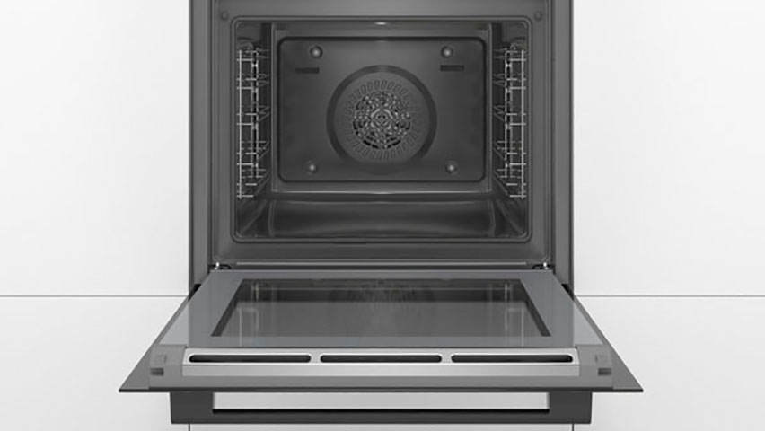 BOSCH Einbaubackofen »HBA272BB0«, 4, HBA272BB0, mit Teleskopauszug nachrüstbar, Pyrolyse-Selbstreinigung