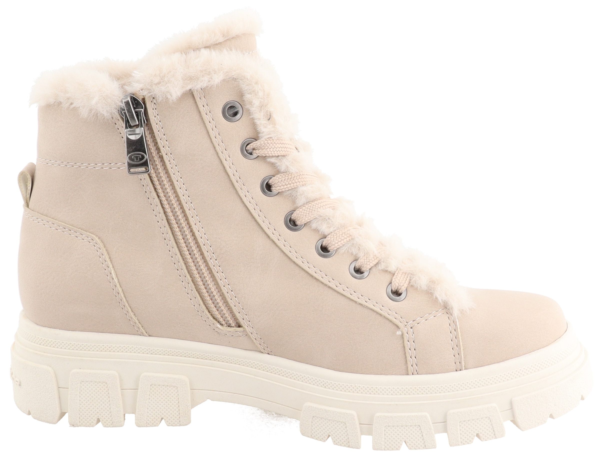 TOM TAILOR Winterboots  Plateauboots, Winterboots mit Zierreißverschluss