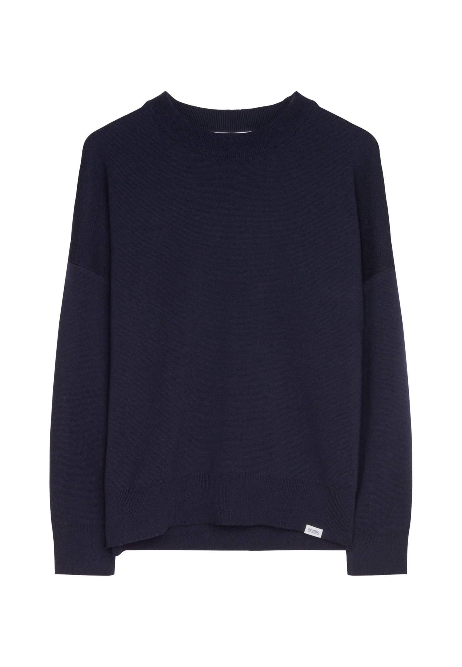 studio seidensticker Strickpullover »Studio«, Langarm Rundhals Uni