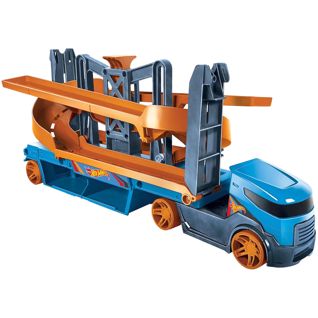 Hot Wheels Spielzeug-Transporter »Mega Action Transporter«, inkl. 1 Spielauto