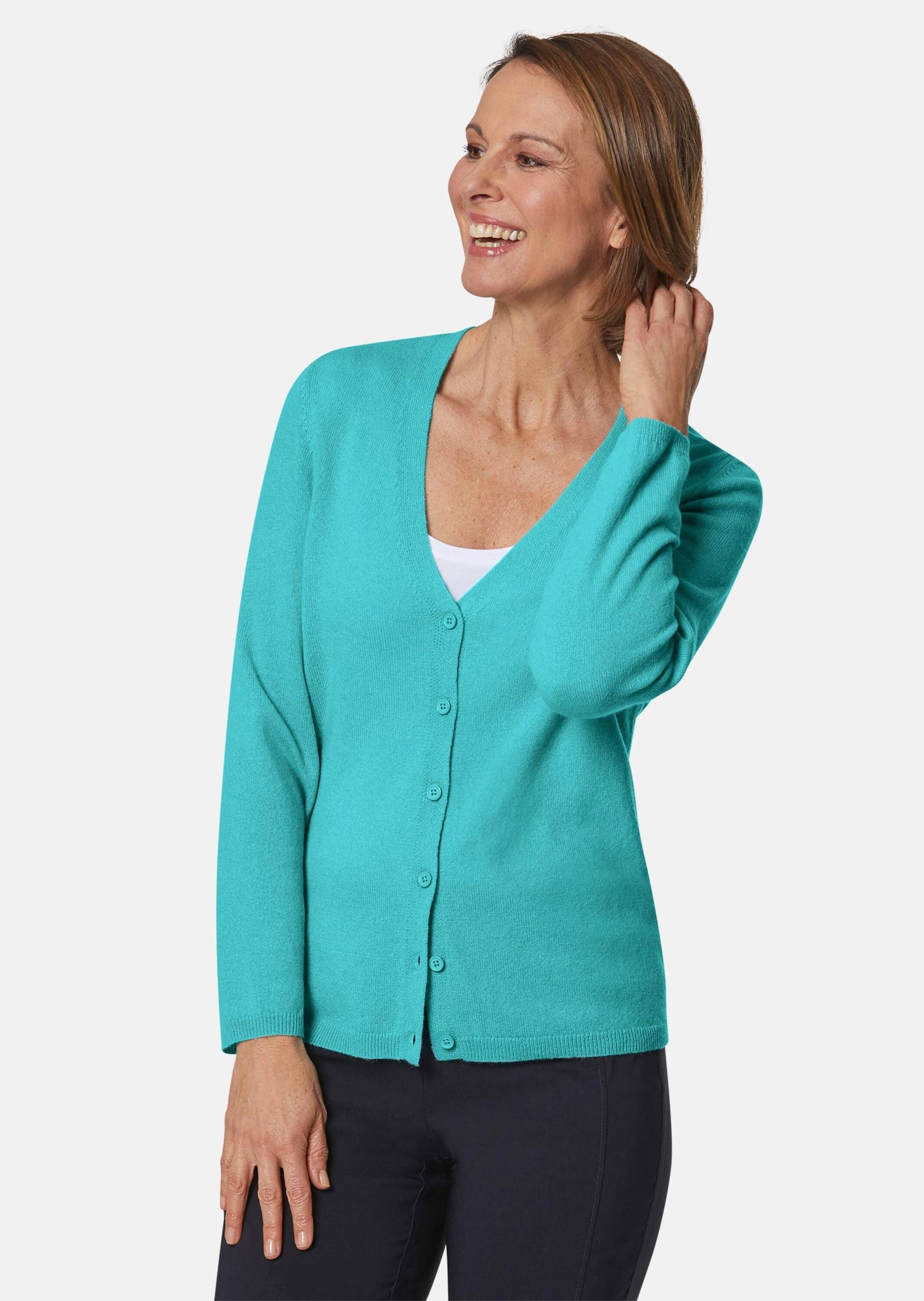 GOLDNER Strickjacke »Weiche Kaschmirstrickjacke mit V-Ausschnitt«