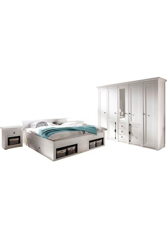 Home affaire Schlafzimmer-Set »California«, (Set, 4 St.), groß: Bett 180 cm, 2... kaufen