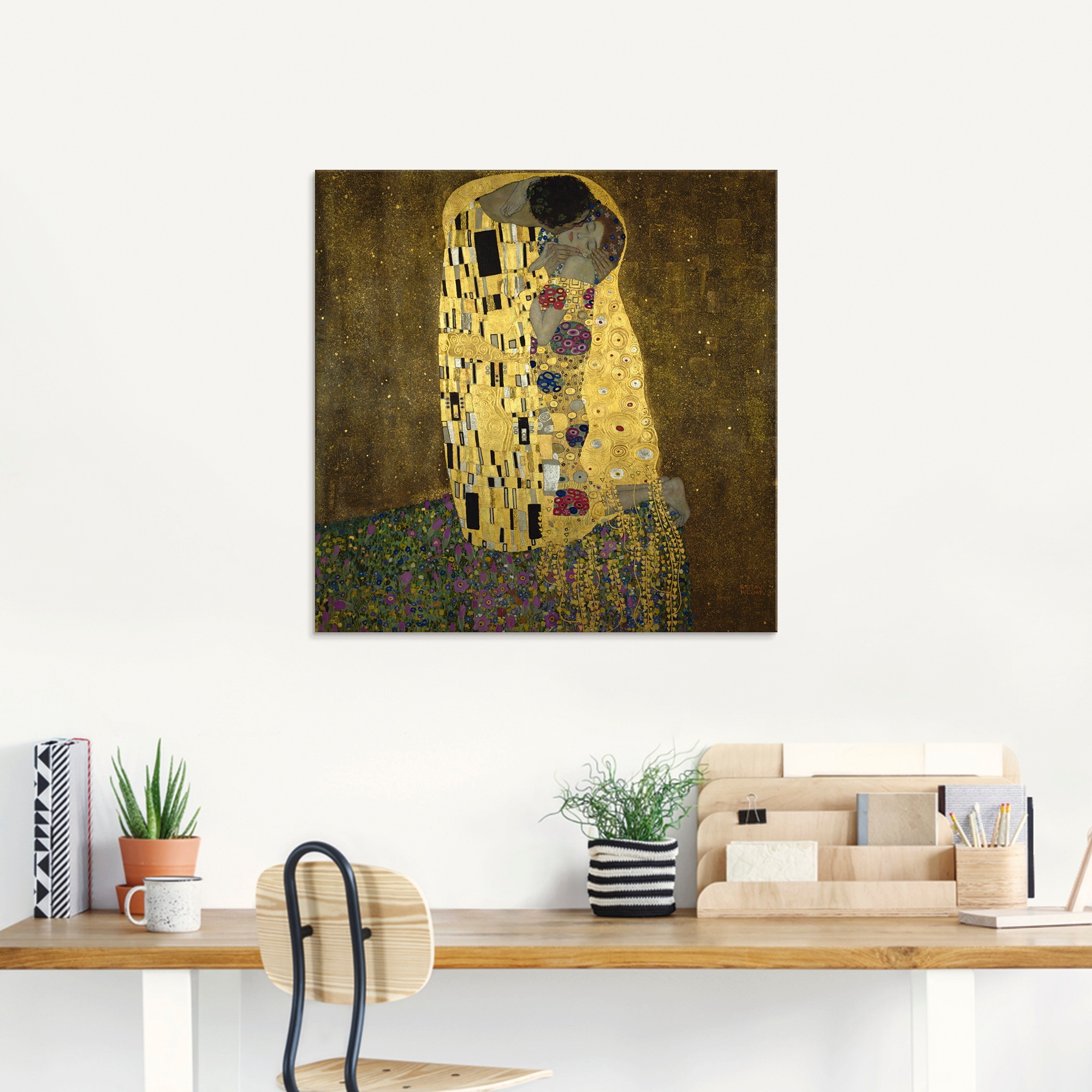 Artland Glasbild »Der Kuß« Paar 1 Stk. tlg. in verschiedenen Größen