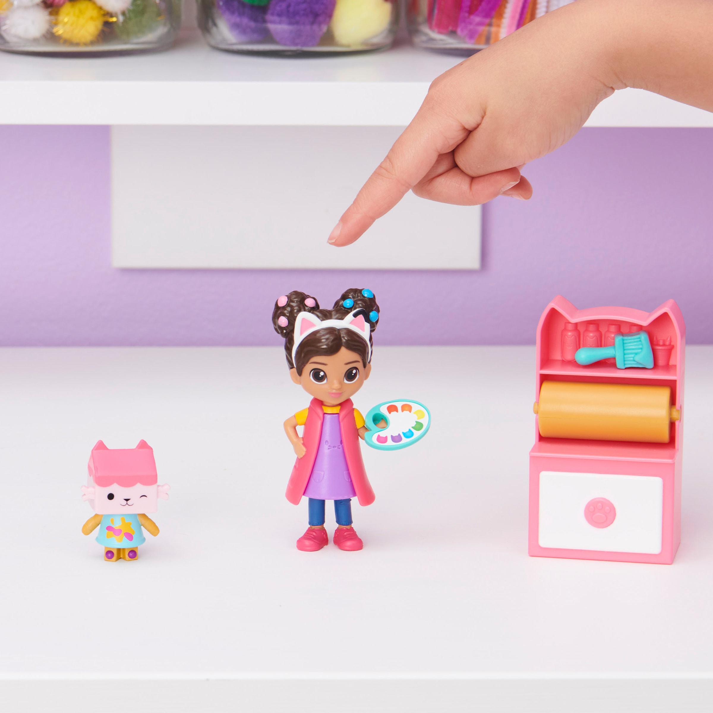 Spin Master Spielwelt »Gabby's Dollhouse - Cat-tivity Pack – Bastelset mit Baby Box«, Art Studio
