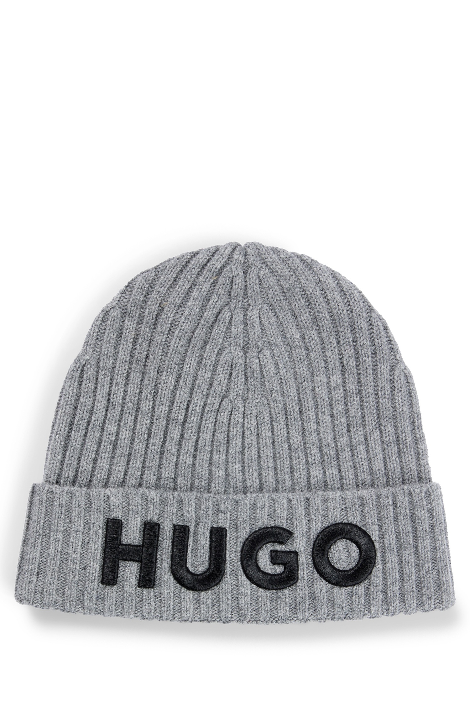 HUGO Beanie OTTO kaufen »Unisex-X565-6«, OTTO im mit | großem Shop Online HUGO Logo