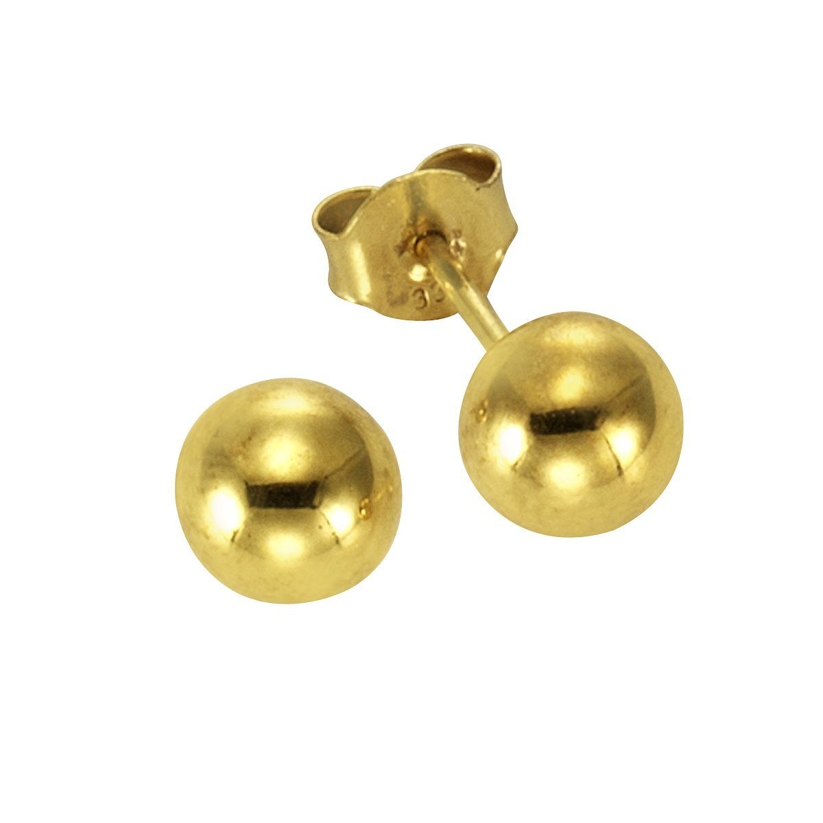 Vivance Paar Ohrstecker »585/- Gelbgold Kugel 6,5mm«, mit Geschenketui