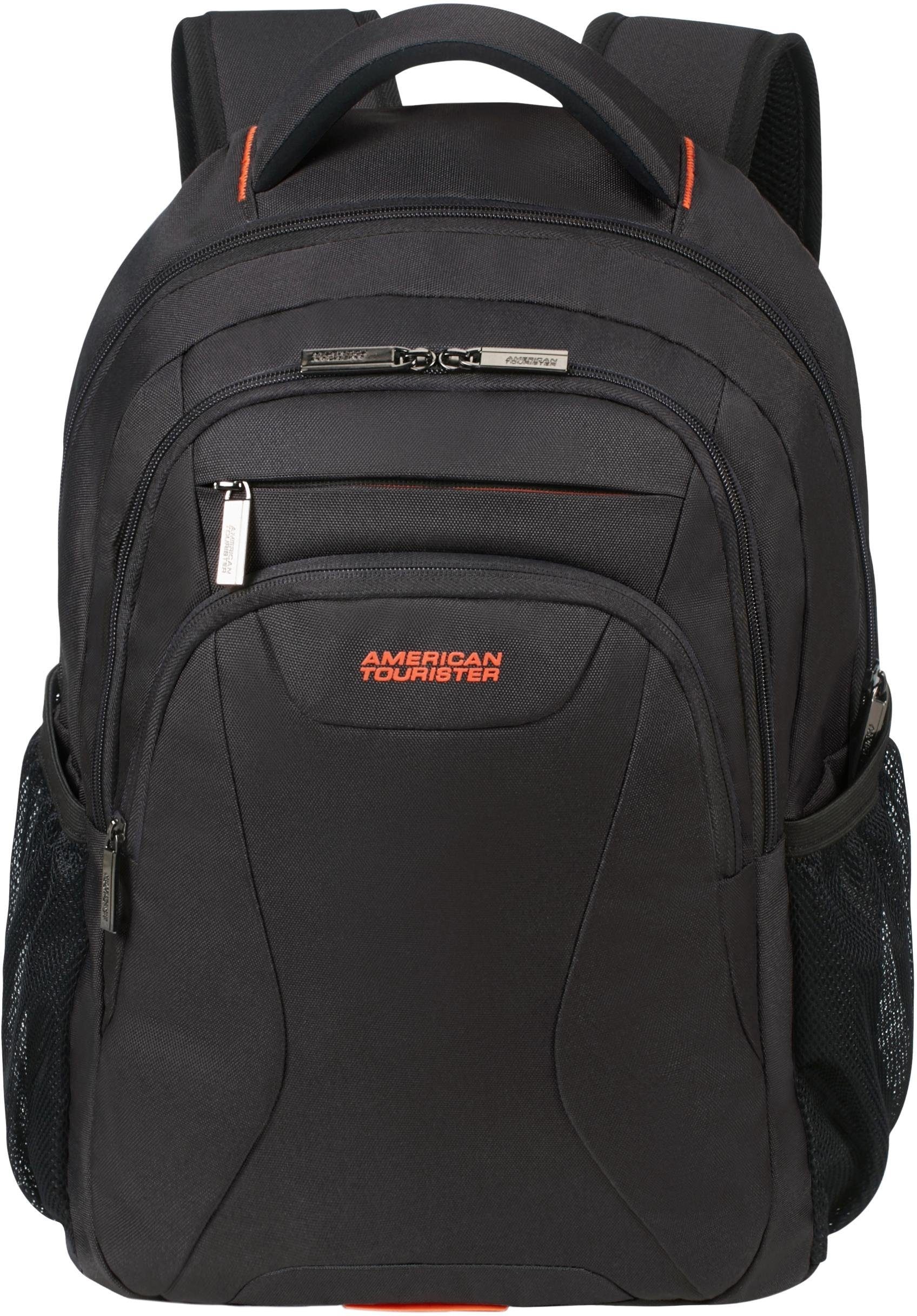 American Tourister® Laptoprucksack »At Work, black/orange«, Freizeitrucksack Arbeitsrucksack Laptoprucksack