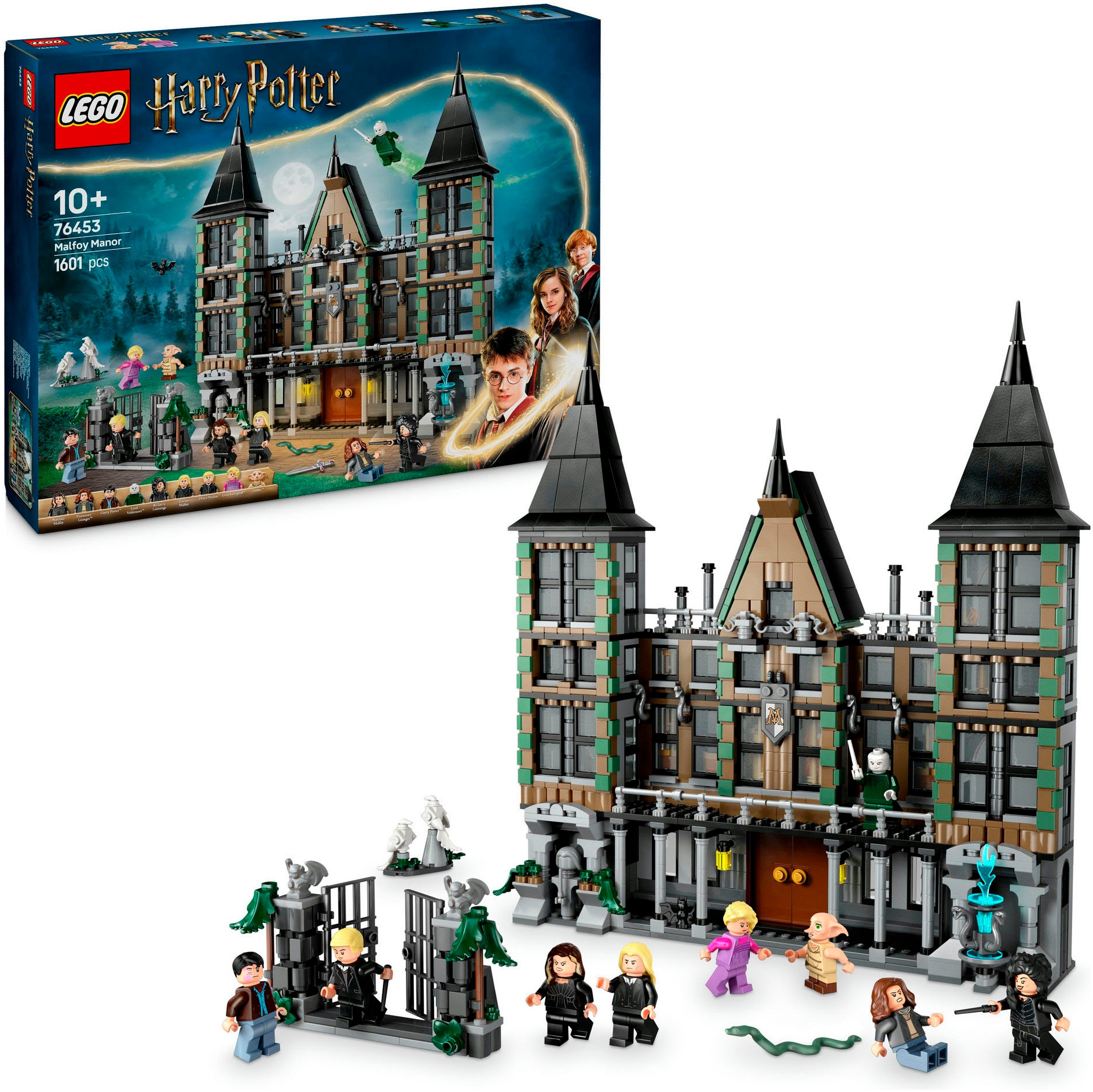 LEGO® Konstruktionsspielsteine »Landsitz der Familie Malfoy (76453), LEGO Harry Potter™«, (1601 St.), Made in Europe