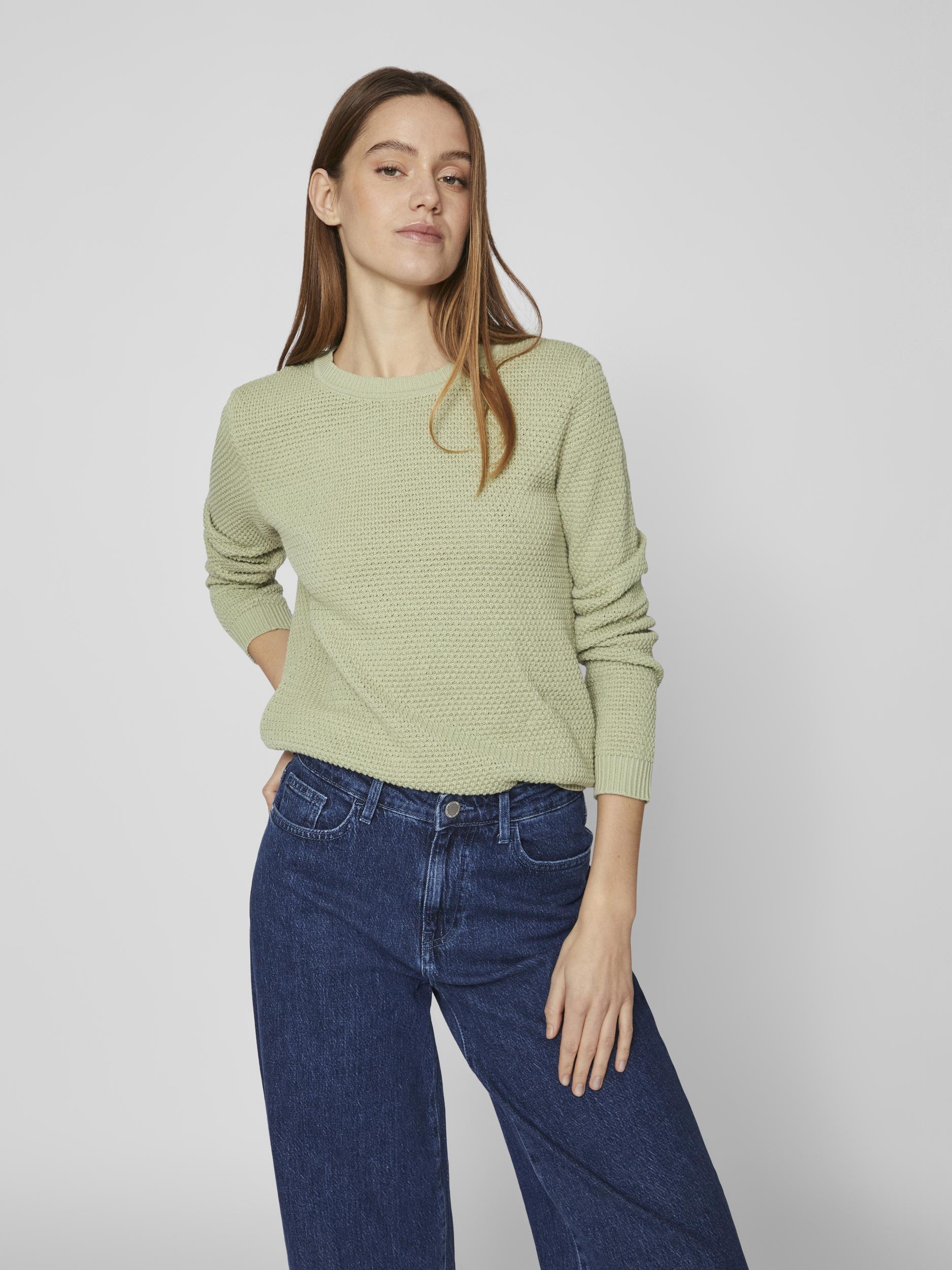VILA GmbH / Damen-Strick / VIDALO L/S GLITTER KNIT TOP