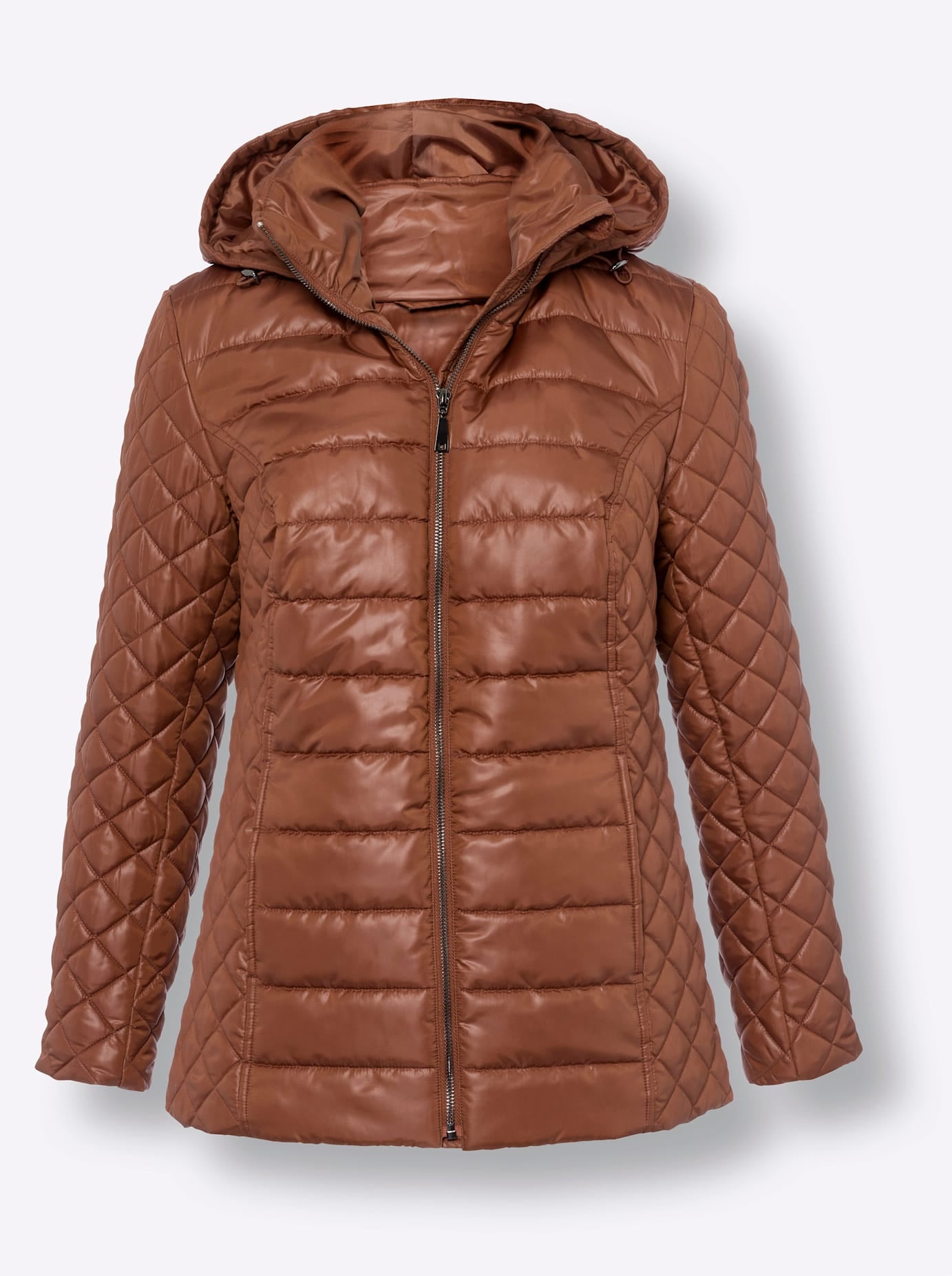 Classic Basics Steppjacke, mit Kapuze