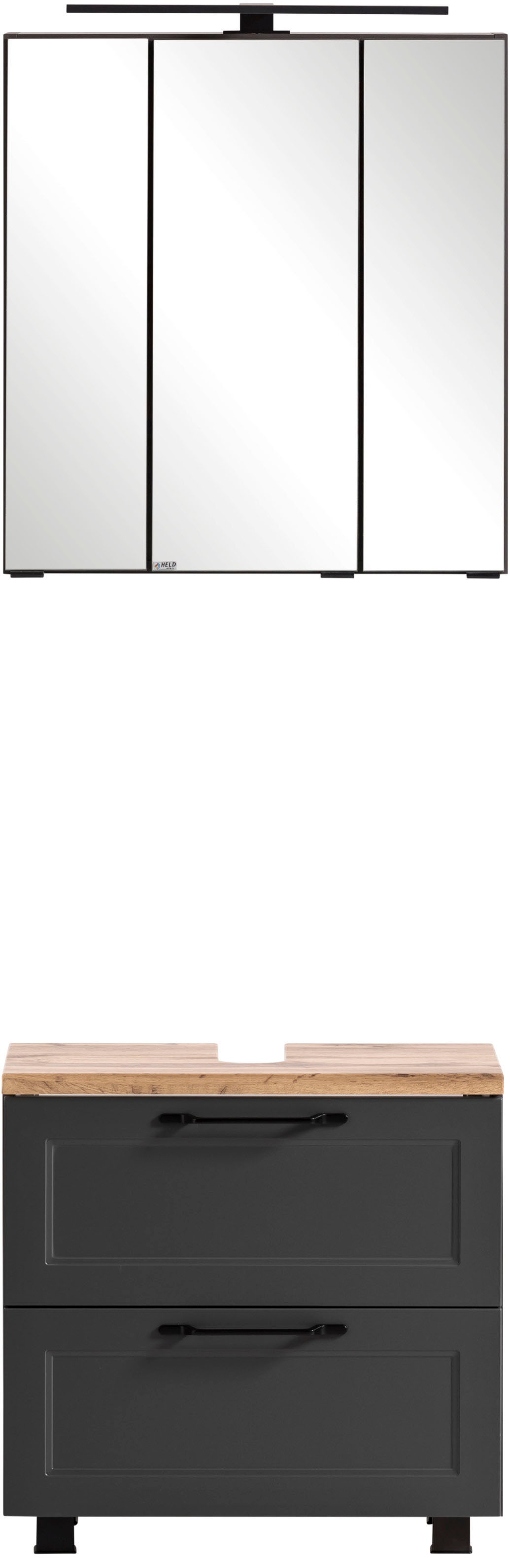 welltime Badmöbel-Set »Lana«, (Komplett-Set, 2 St.), Badezimmer-Set, 2-teilig, 60 cm breit
