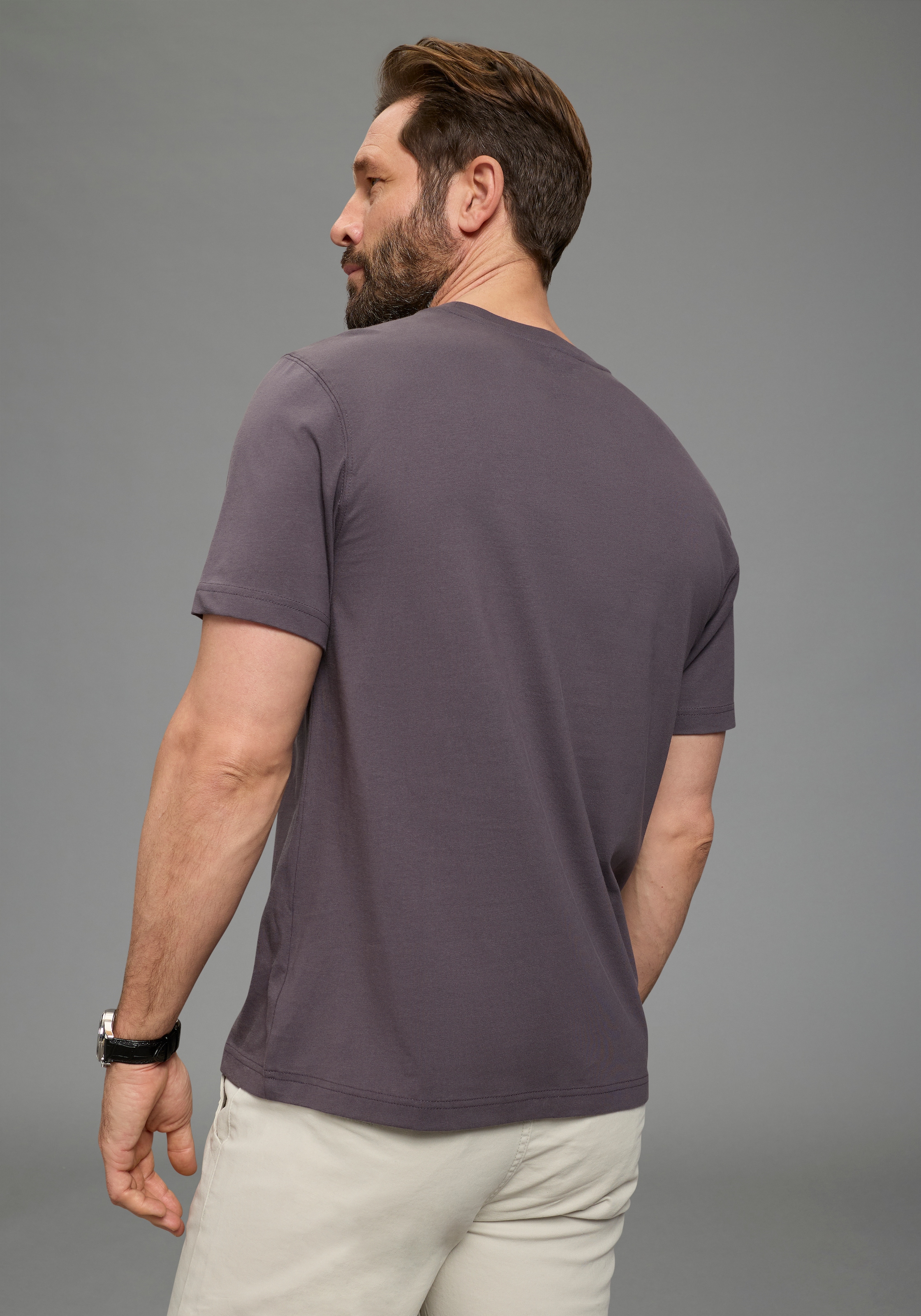 Man's World Rundhalsshirt »Neue Kollektion!« normale Passform, kurzarm, mit Print, bedruckte Optik