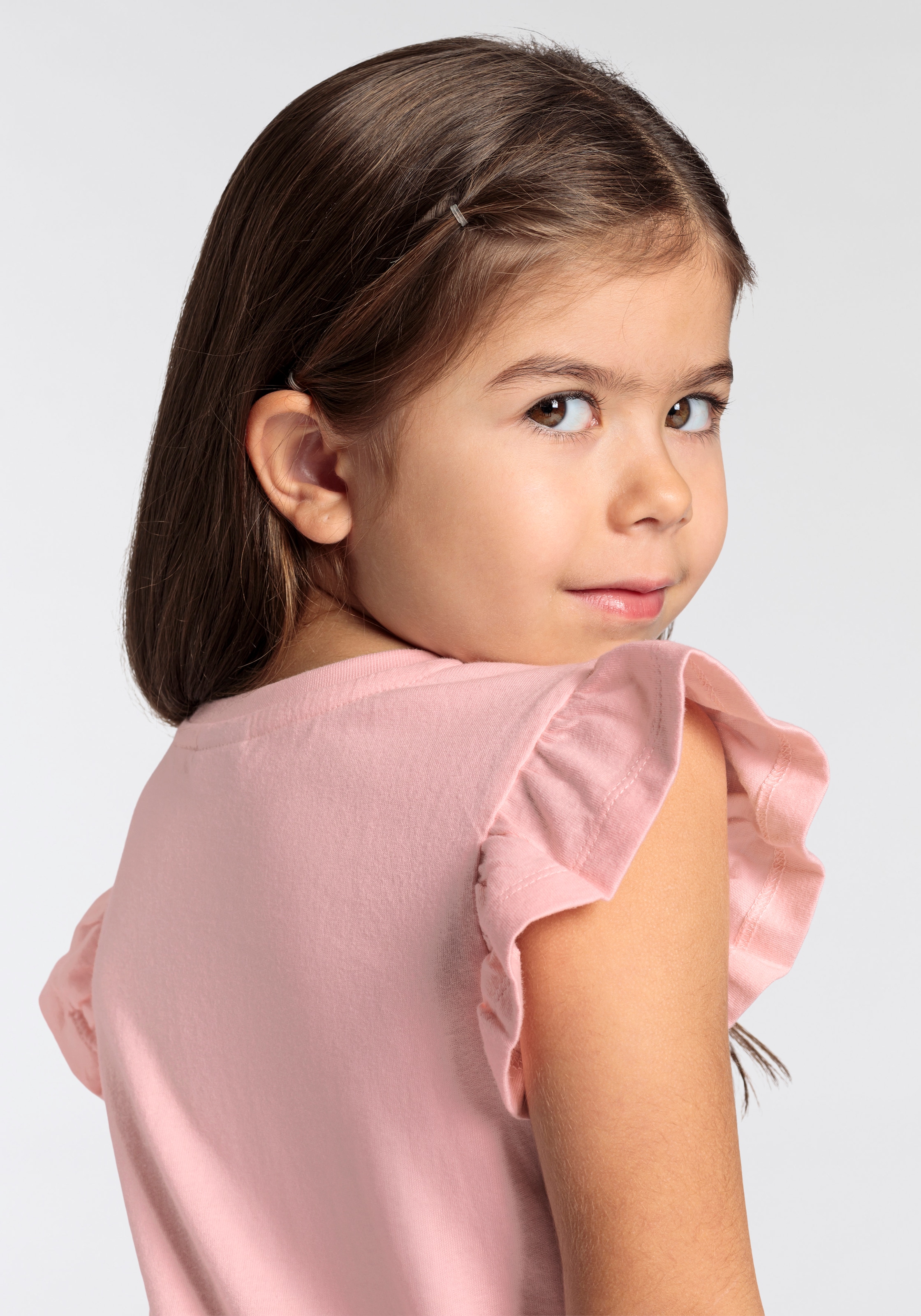 KIDSWORLD T-Shirt »mit Einhorn-Druck«, Kurzarm, basic geschnitten, mit modischem Druck
