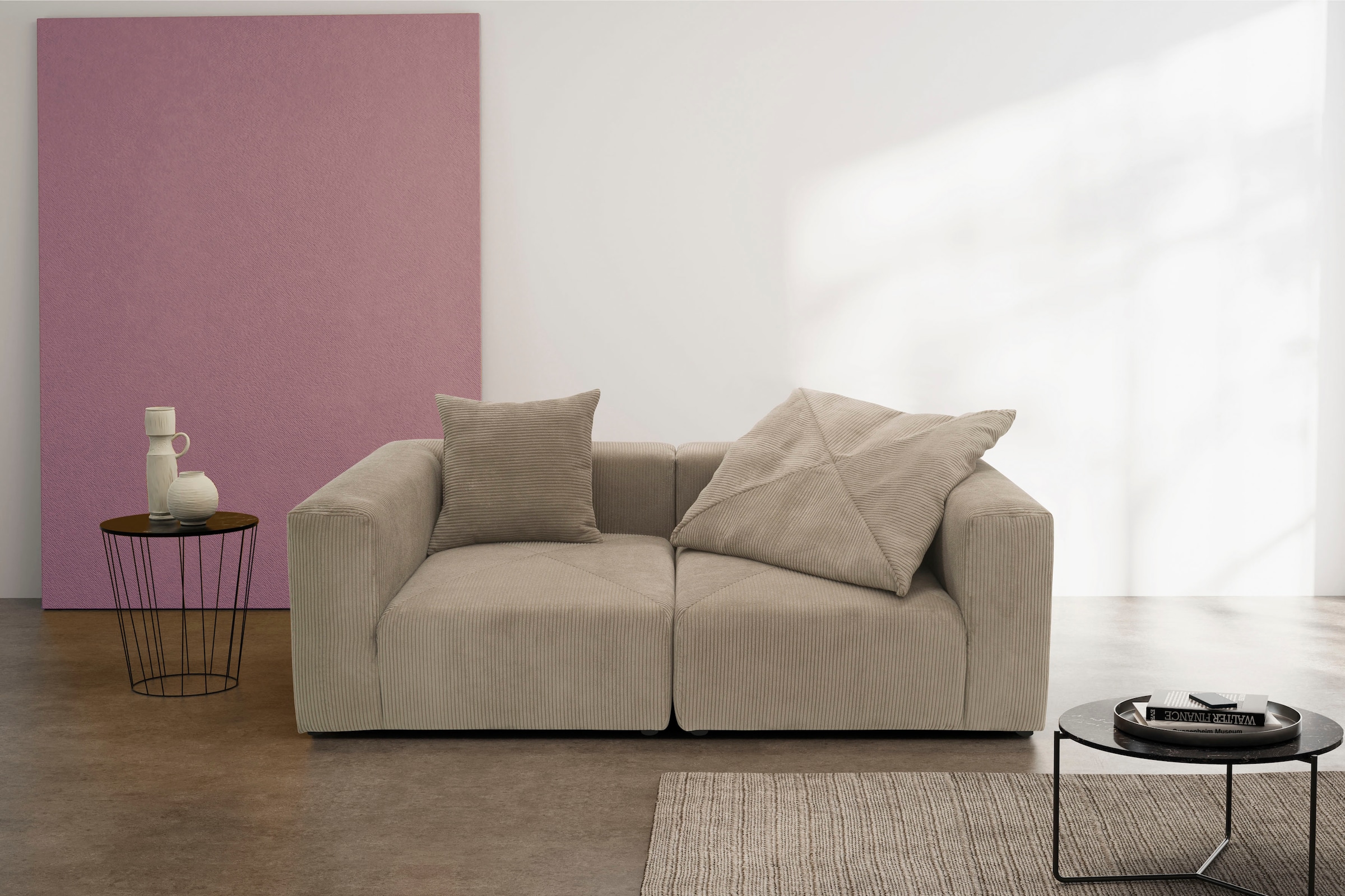 RAUM.ID 2-Sitzer »Gerrid« im Cordbezug, bestehend aus zwei Eckelementen