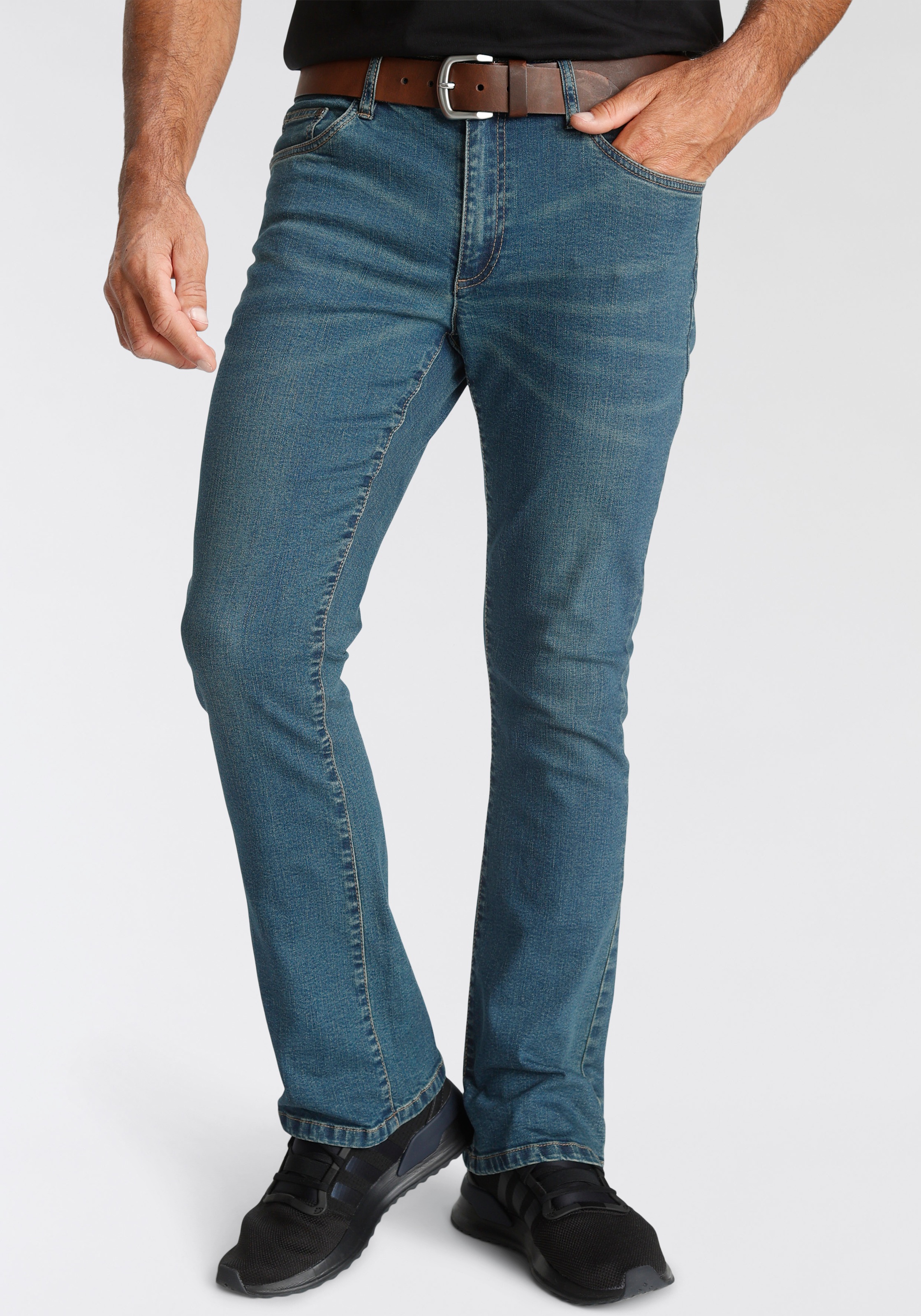 mens arizona flex bootcut jeans