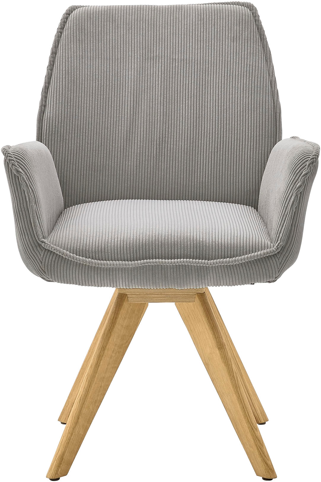 Musterring Esszimmerstuhl »Tiama«, (Set), 2 St., Cord, Stativgestell Eiche massiv, 180° drehbar, Stoff Cord oder Bouclé