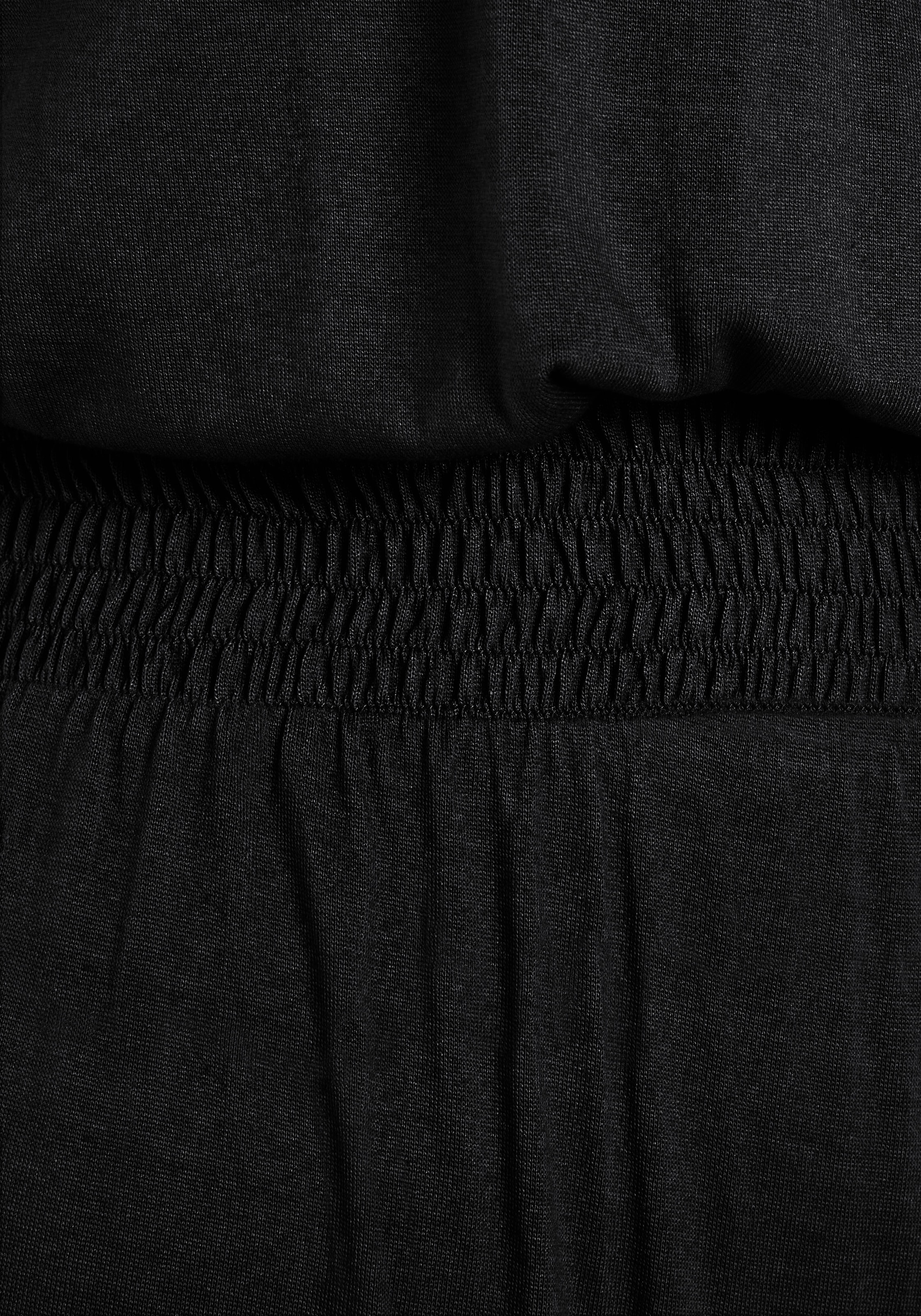 s.Oliver Overall, mit breitem Smokeinsatz, eleganter Jumpsuit, festlich