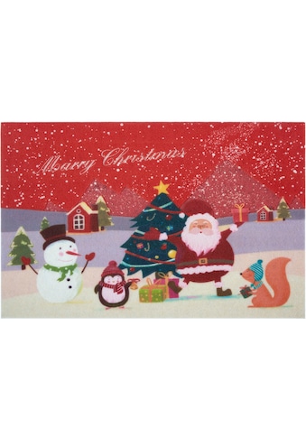 Home affaire Fußmatte »Weihnachten«, rechteckig, 6 mm Höhe, In und Outdoor geeignet,... kaufen