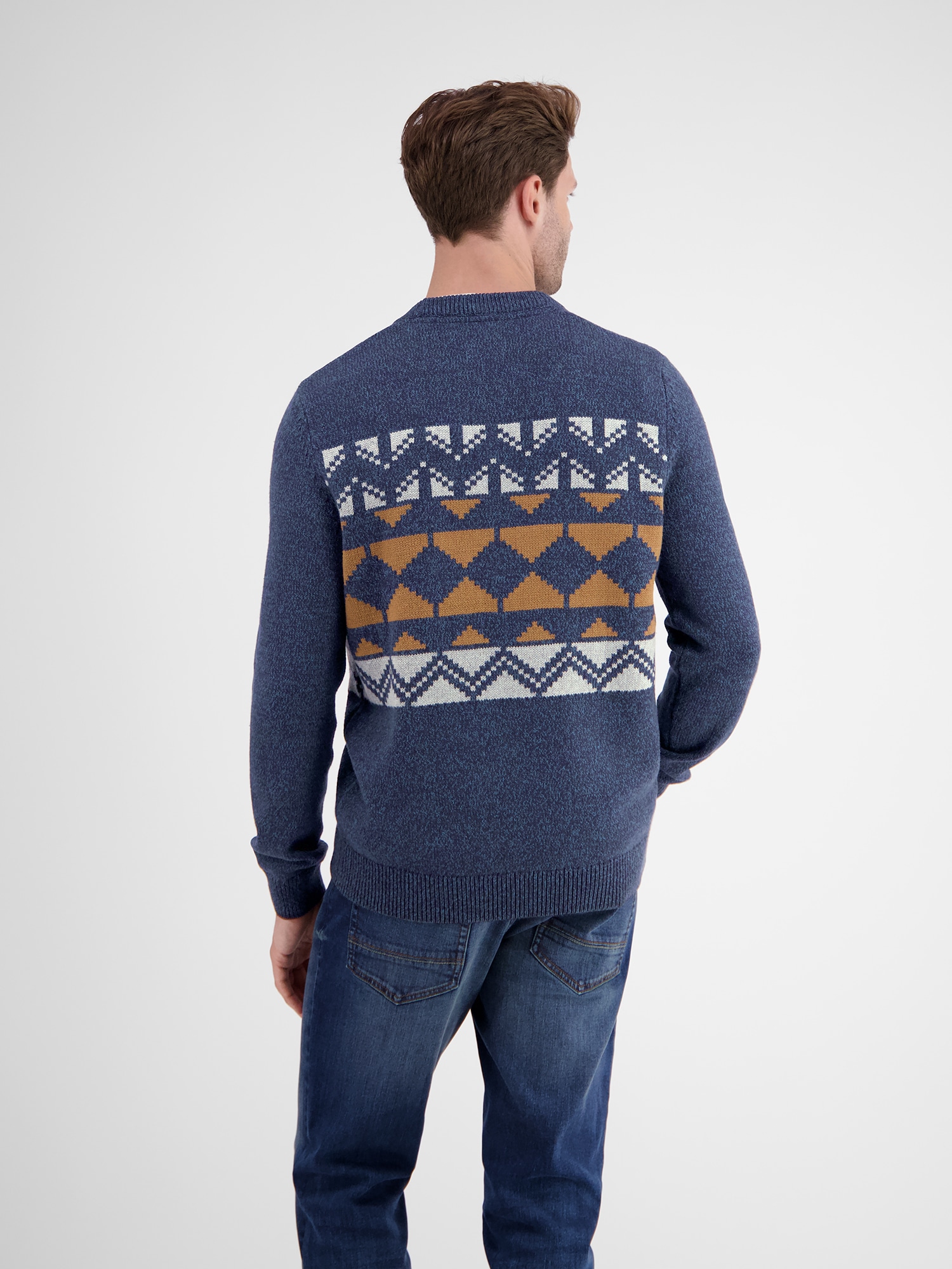 LERROS Strickpullover »LERROS Jacquard Strickpullover für Herren«