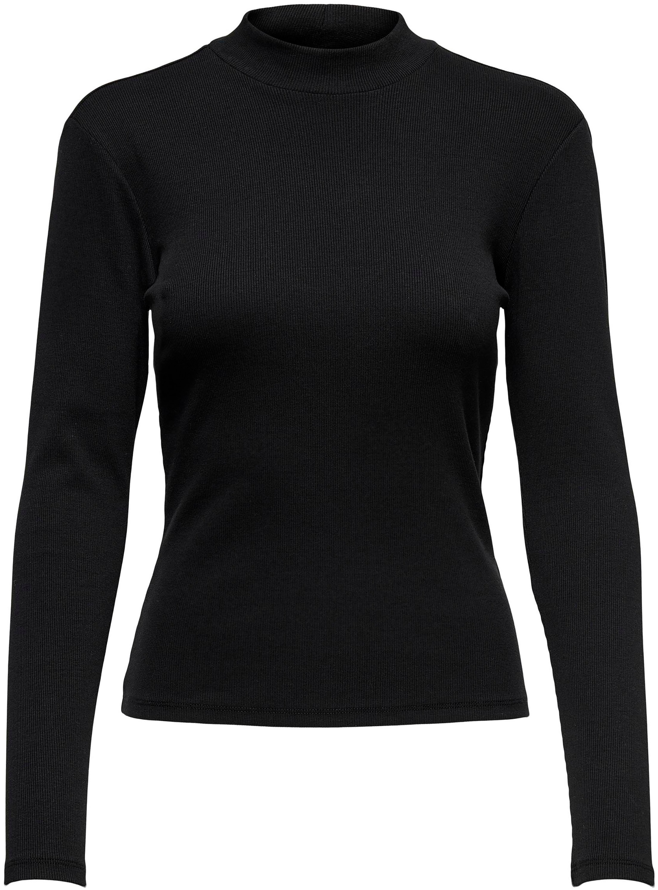 Only Stehkragenshirt »ONLNESSA LIFE L/S OPEN BACK TOP«, mit Rückenausschnitt