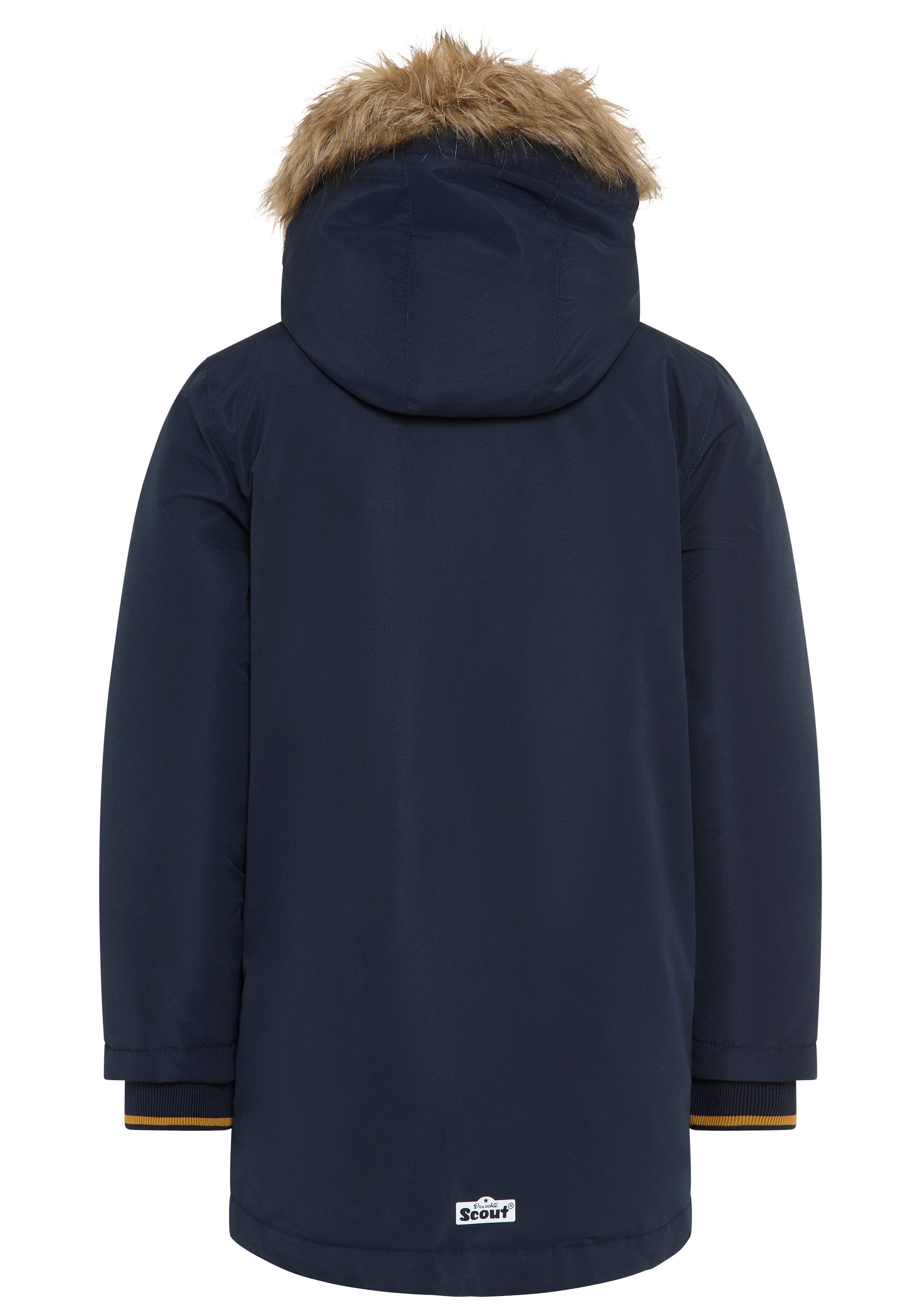 Scout Outdoorjacke »Parka mit Fellkragen - NEU von SCOUT« mit Kapuze Warmer Parka mit abnehmbaren Kapuzendetails, mit Fleecefütterung