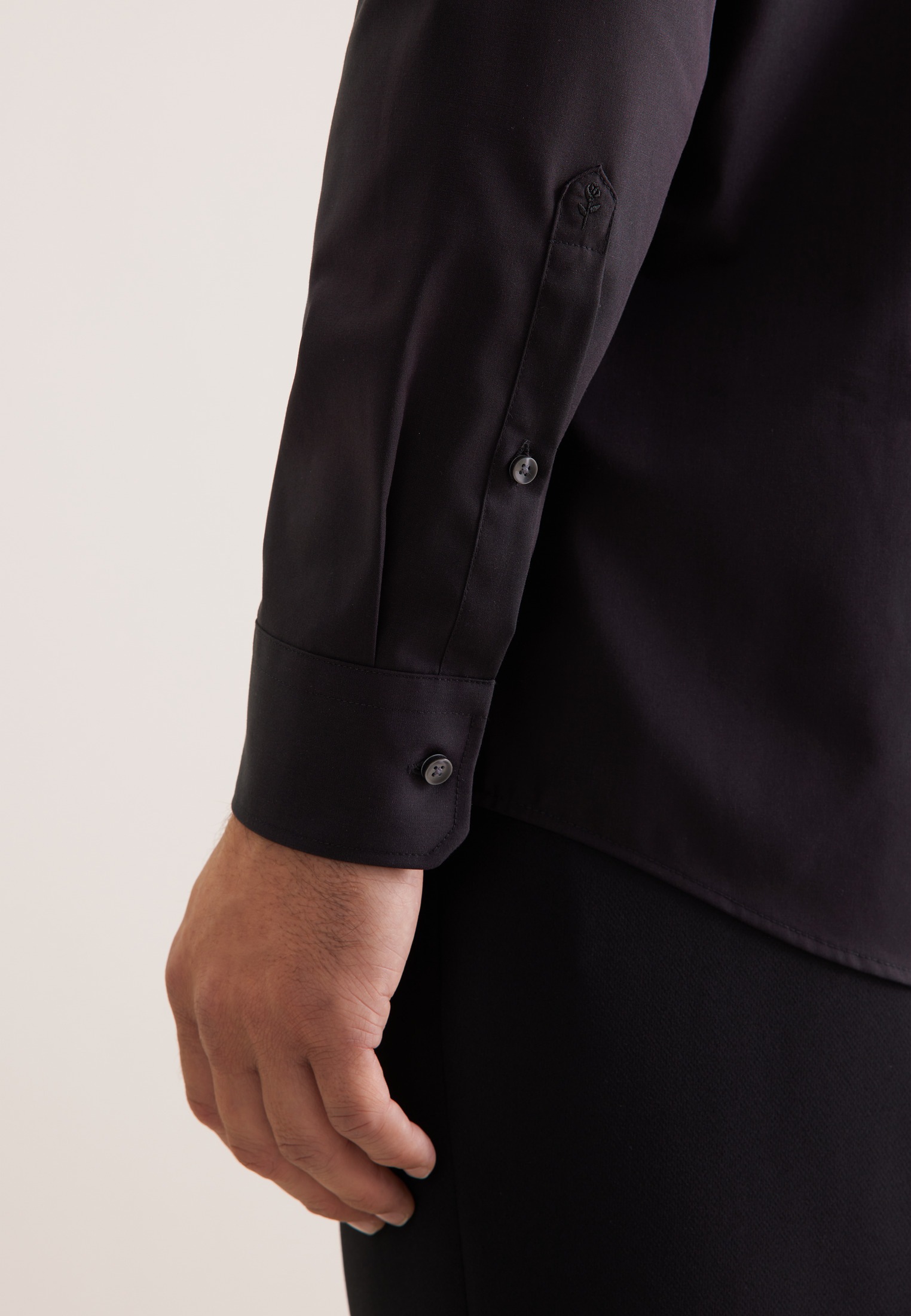 seidensticker Businesshemd »Schwarze Rose« Regular 1/1 Kentkragen Uni