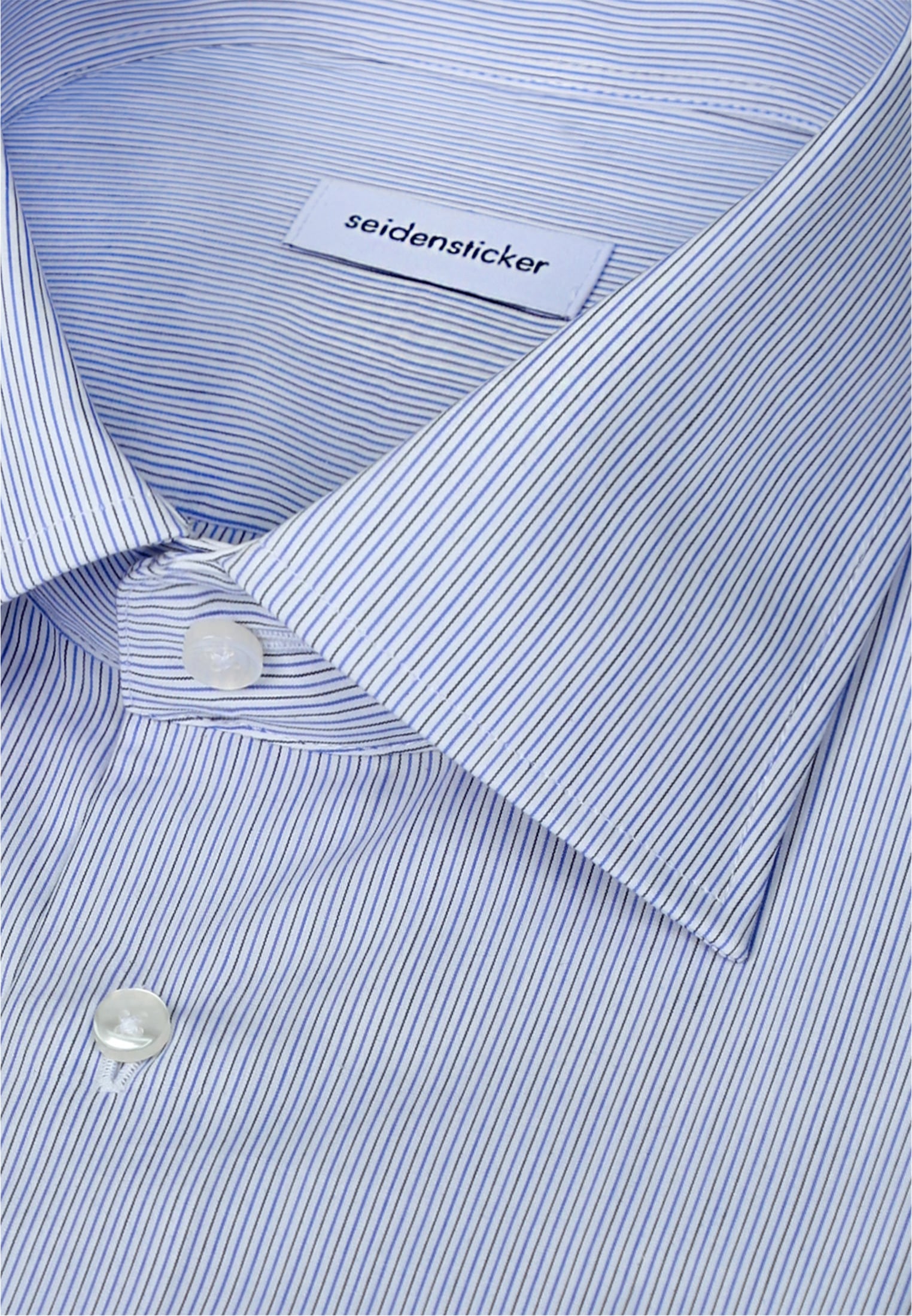 seidensticker Businesshemd »Schwarze Rose« Slim 1/1 Kentkragen Gestreift