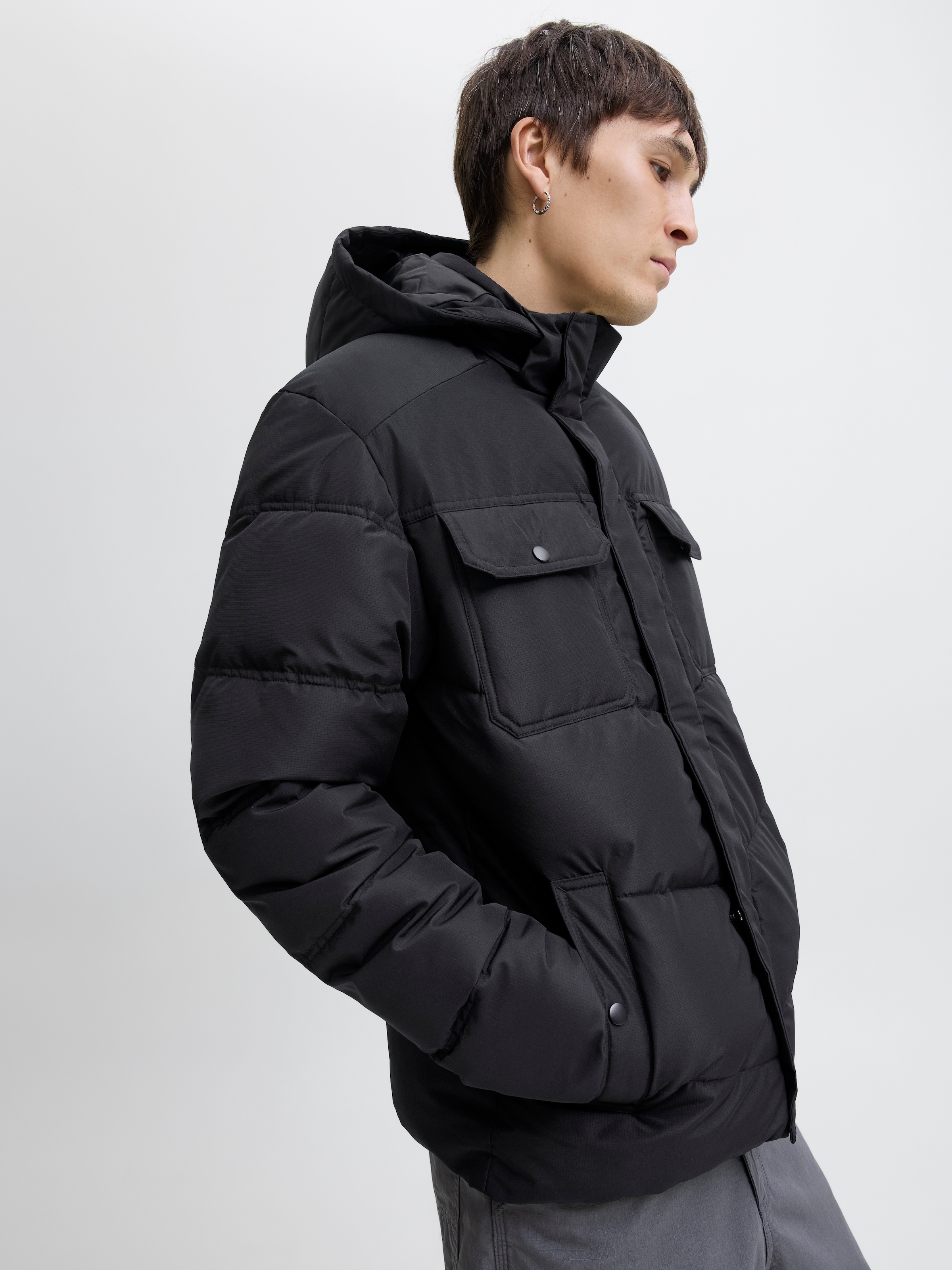 Jack & Jones Steppjacke »JJMORGAN PUFFER JACKET« mit Kapuze