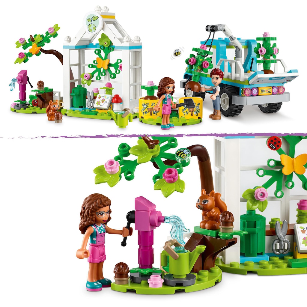 LEGO® Konstruktionsspielsteine »Baumpflanzungsfahrzeug (41707), LEGO® Friends«, (336 St.)