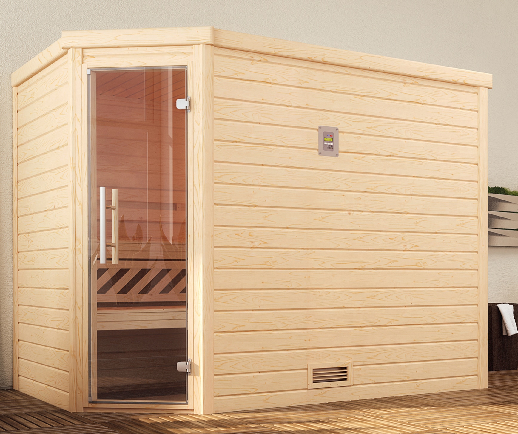 weka Sauna »Turku Eck 2«, ohne Ofen