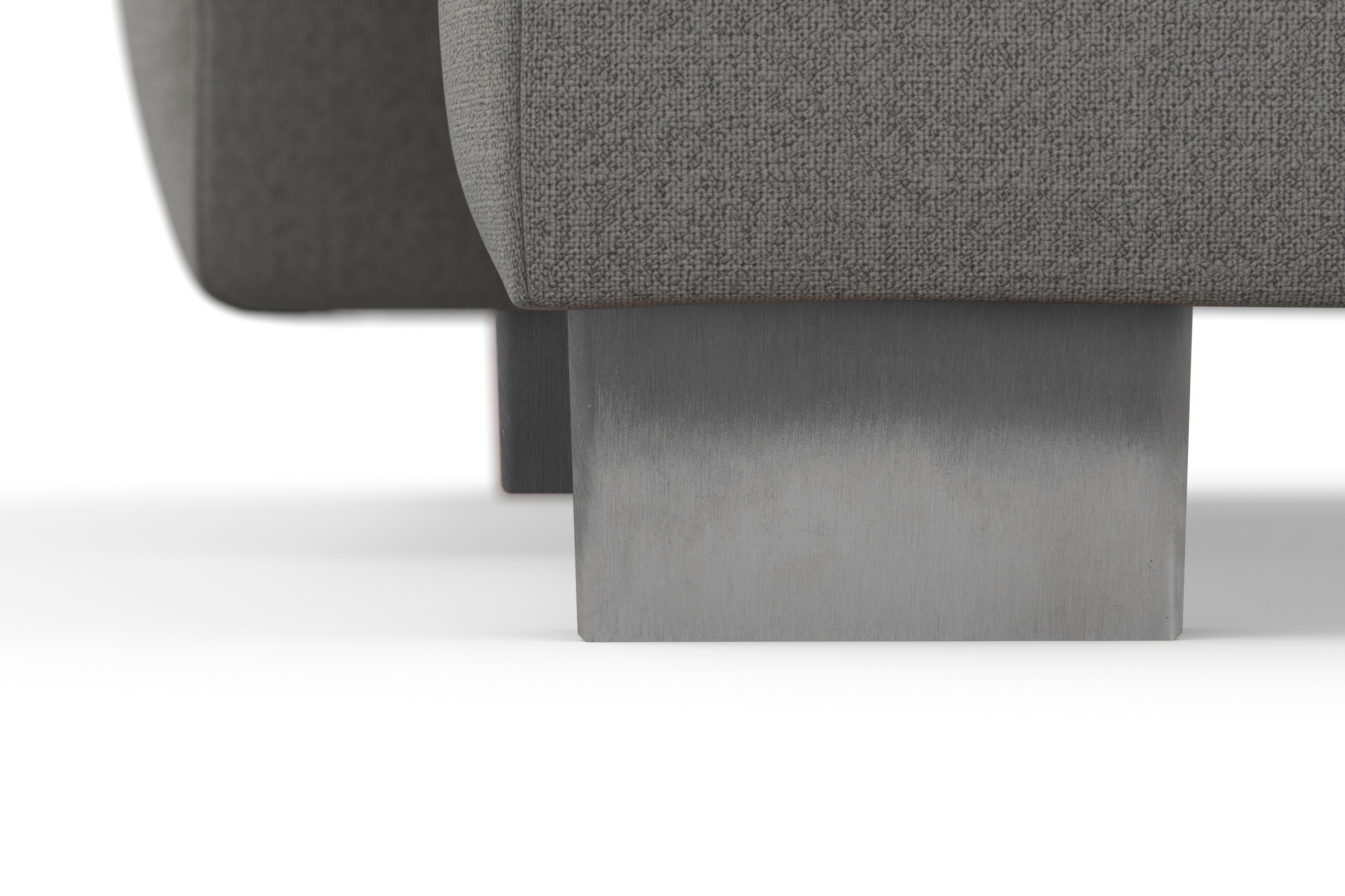 sit&more Wohnlandschaft »Dundee U-Form«, mit Federkern und Edelstahlfüßen, wahlweise mit Kopfteilverstellung
