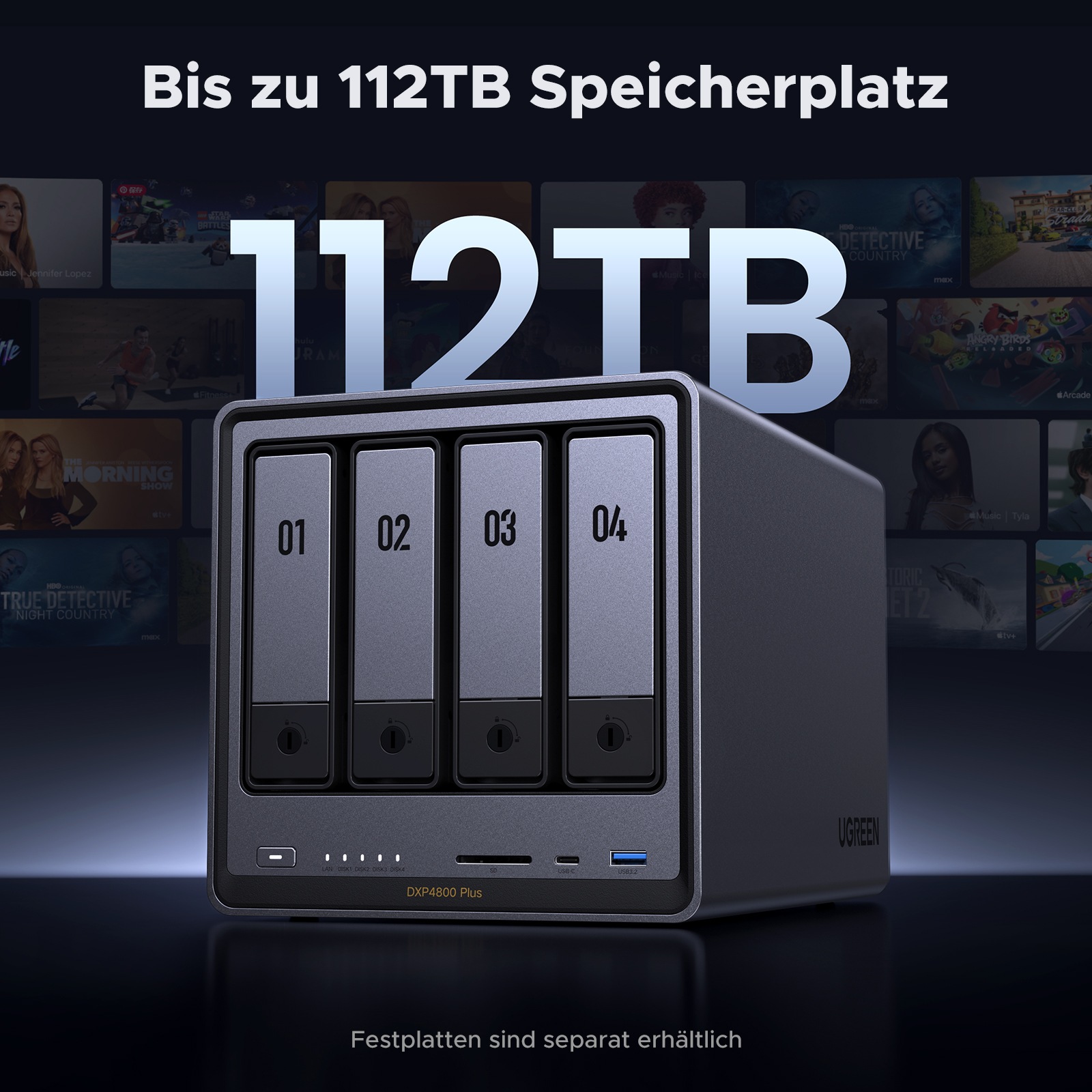 UGREEN NAS-Server »DXP4800 Plus 4-Bay-NAS (Diskless)«