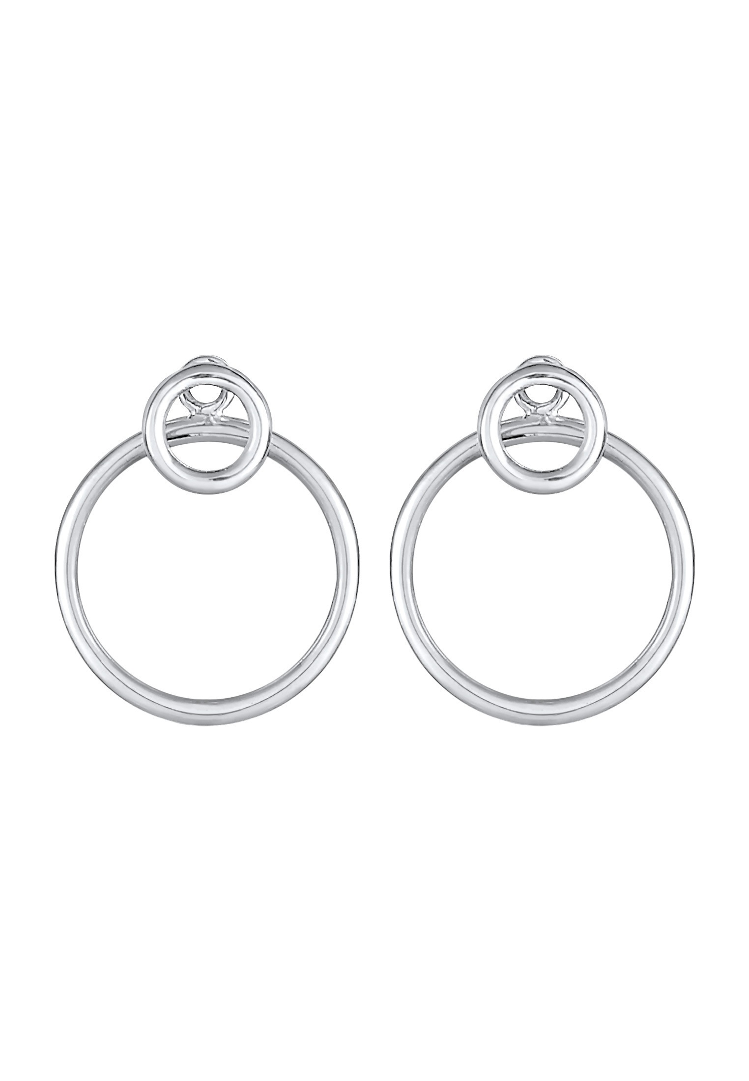 Elli Paar Ohrstecker »Ohrringe Kreis Rund Einhänger Stecker Geo Trend 925 Silber«