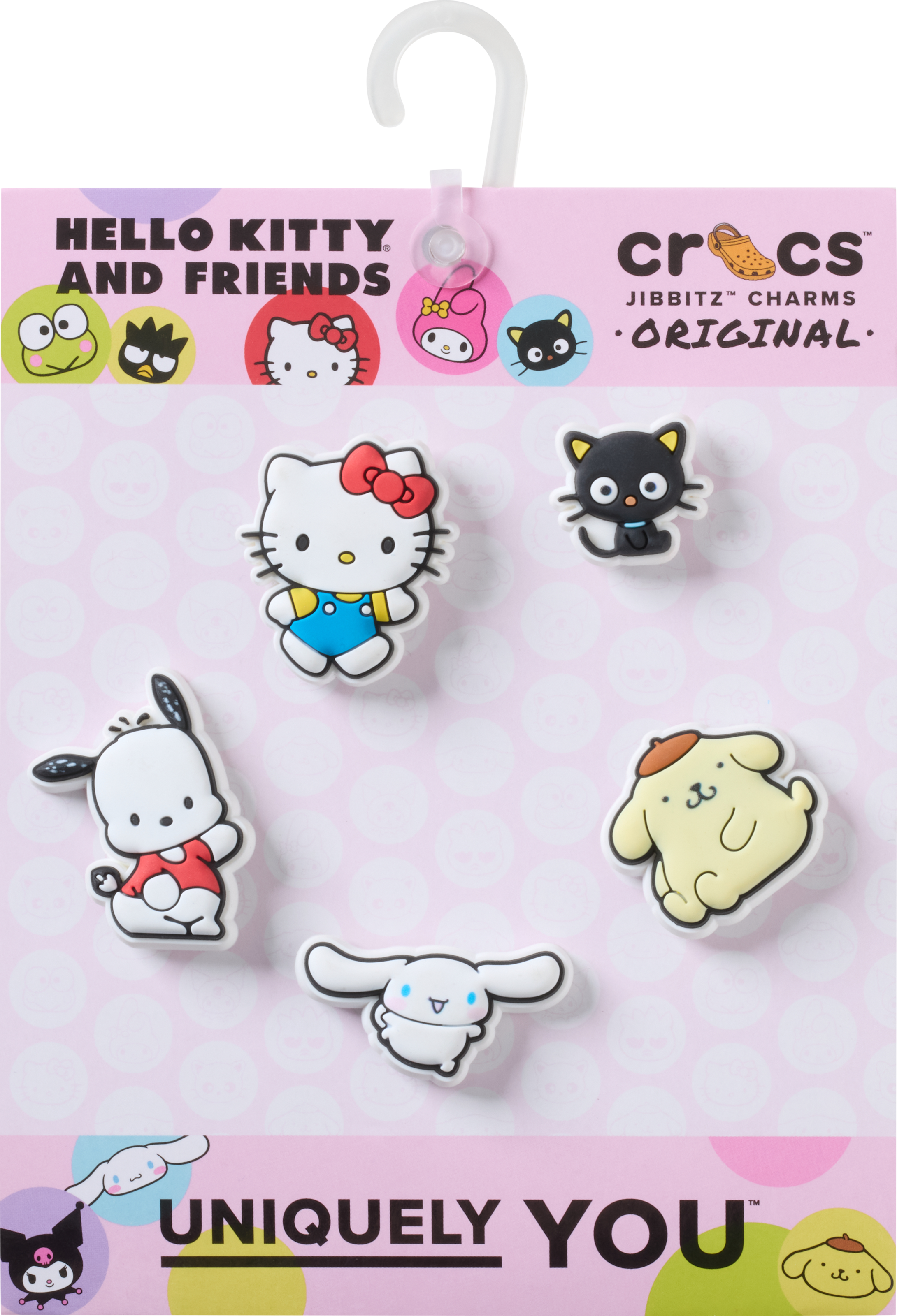Crocs Schuhanstecker »Jibbitz "Hello Kitty Friends"« Set, Kein Spielzeug. Nicht für Kinder unter 3 Jahren geeignet, 5 Hello Kitty Figuren