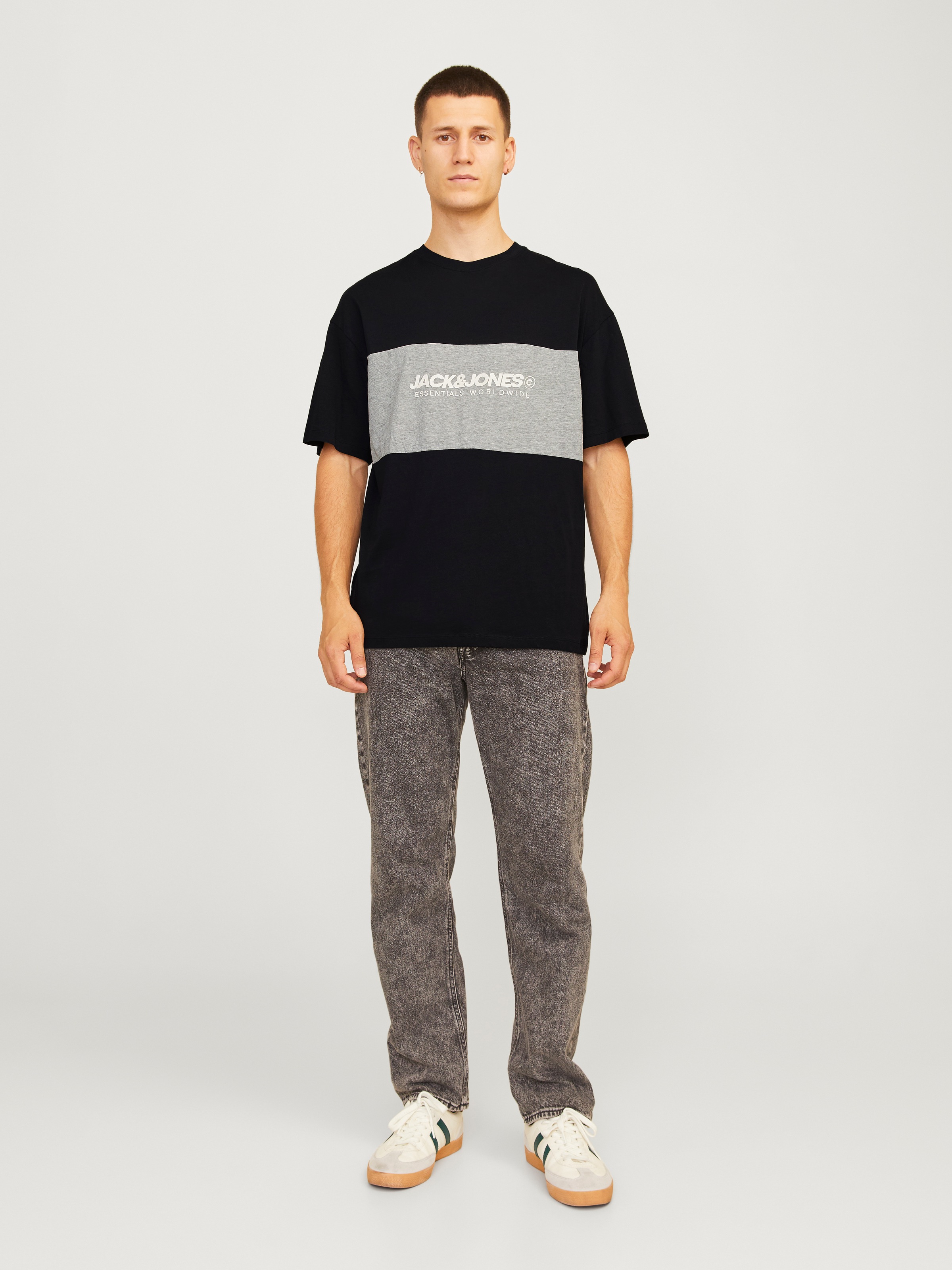 Jack & Jones Rundhalsshirt »JJELEGACY BLOCKING TEE SS O-NECK NOOS«