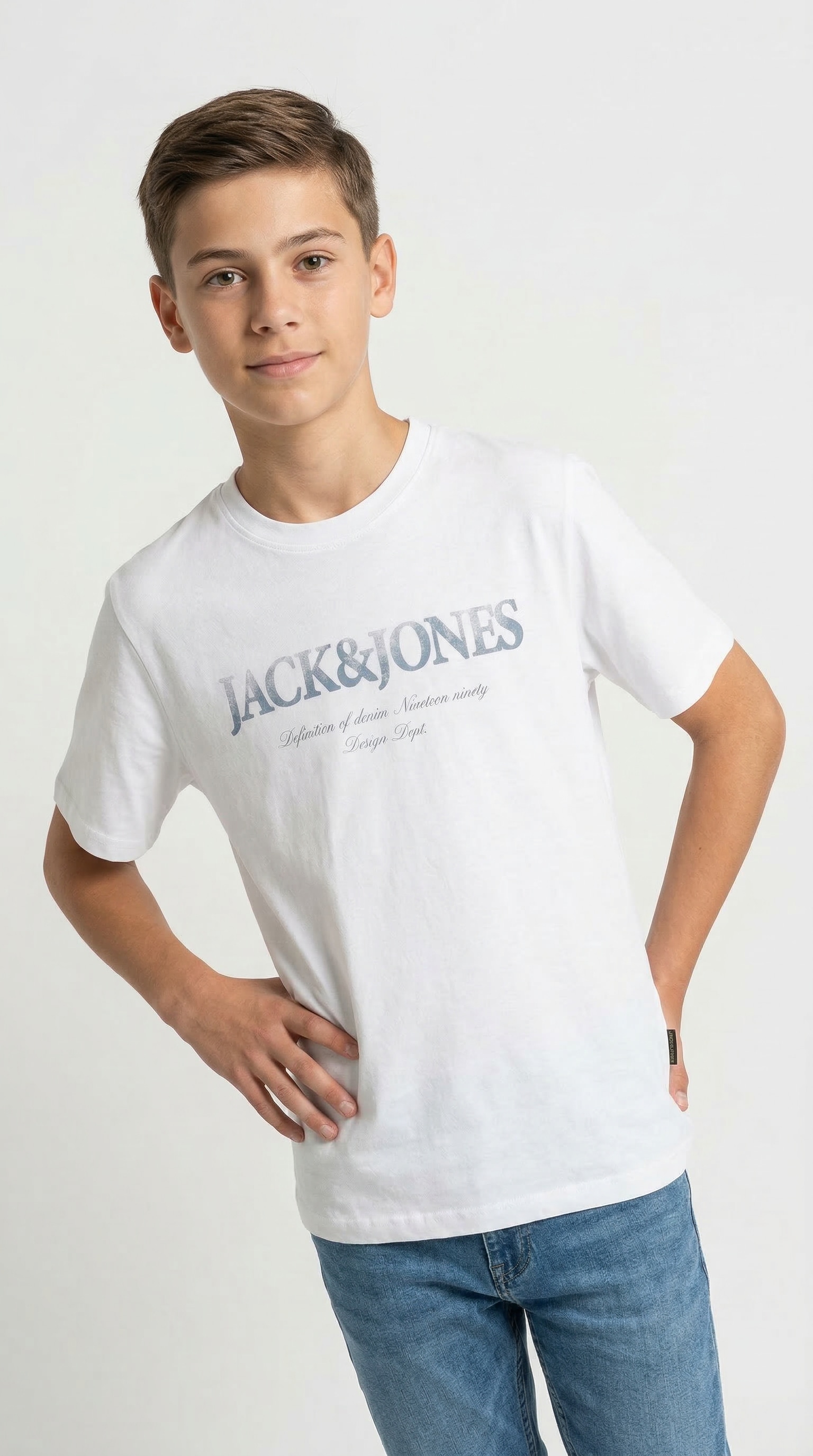 Jack & Jones Junior T-Shirt »JJDEVIN DAYTONA PRINT TEE SS CN JNR« mit Logoprint