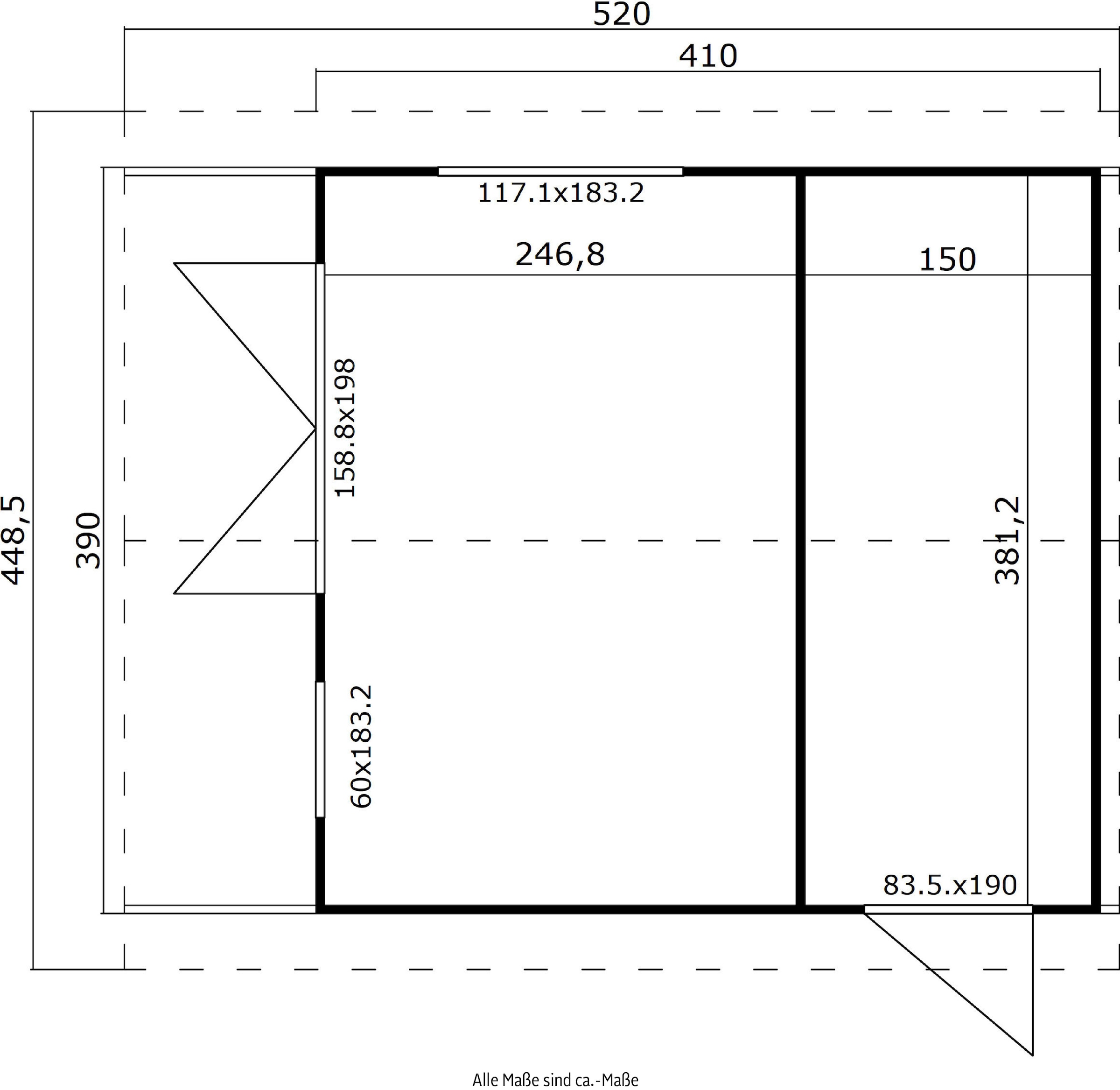LASITA MAJA Gartenhaus »MURANO«