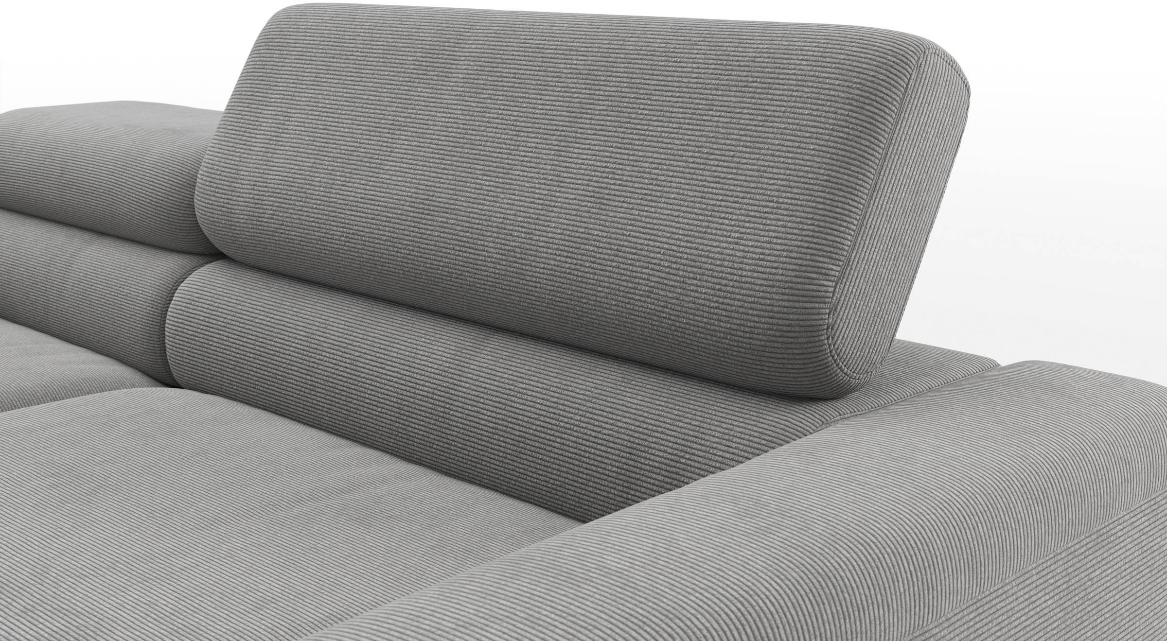 Home affaire Ecksofa »Ecksofa, L-Form,  incl. Kopfteilverstellung, Breite 223 cm« wahlweise elektrische Sitztiefenverstellung