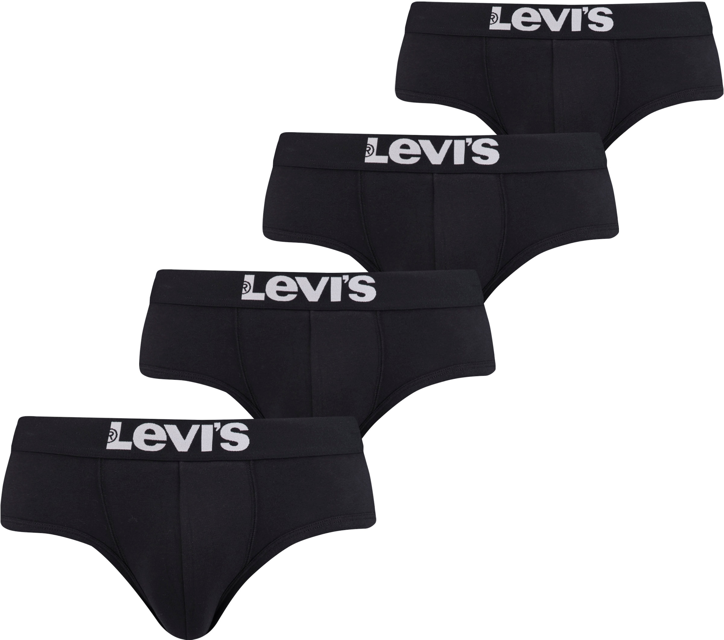 Levi's® Slip, (Packung, 4 St., 4er-Pack), mit Logo-Webbund