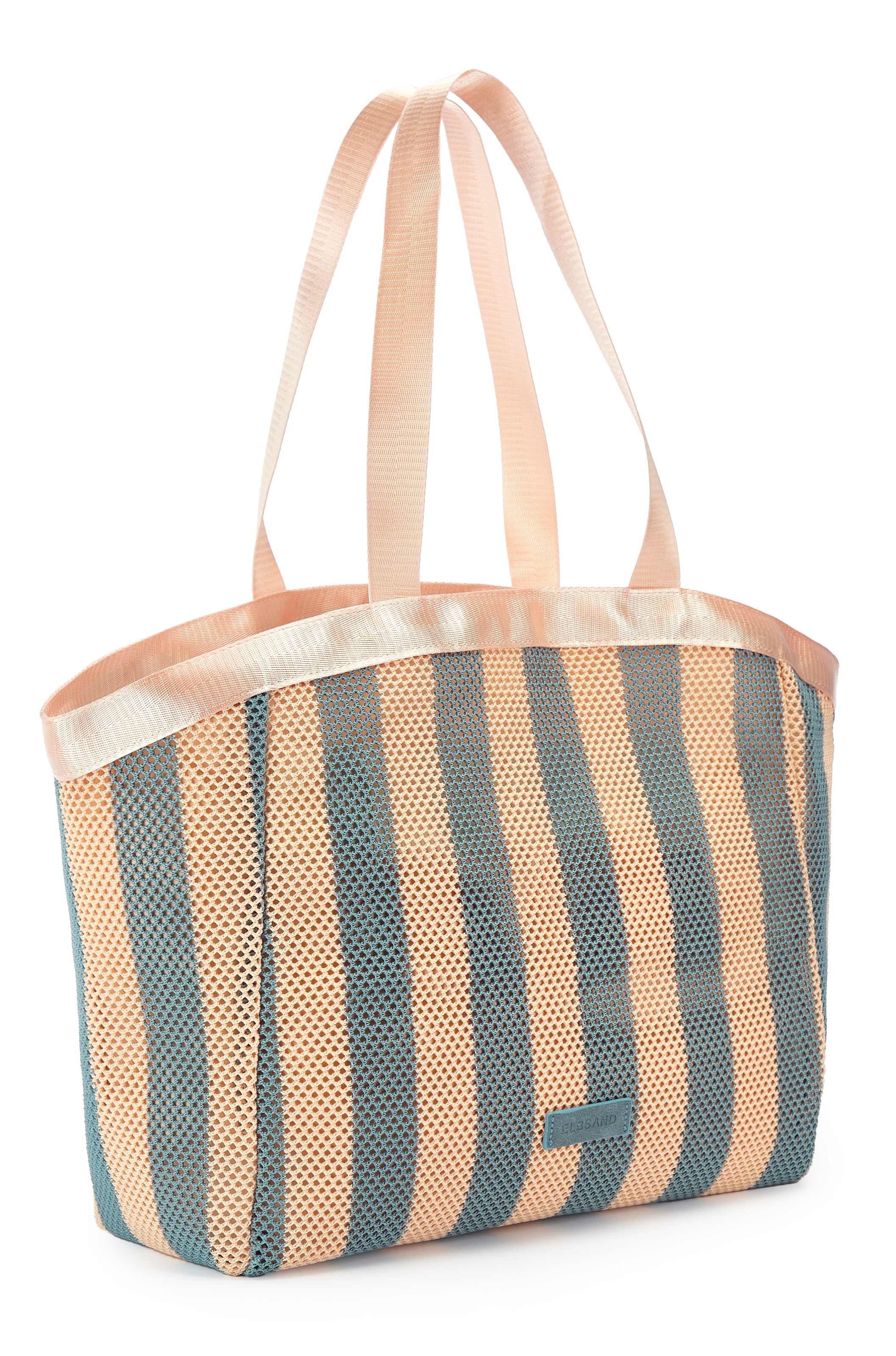 Elbsand Shopper »Handtasche, Einkaufstasche, Schultertasche, Sommertasche, XXL Tasche« NEU Strandtasche, Badetasche aus modischem Mesh-Material VEGAN